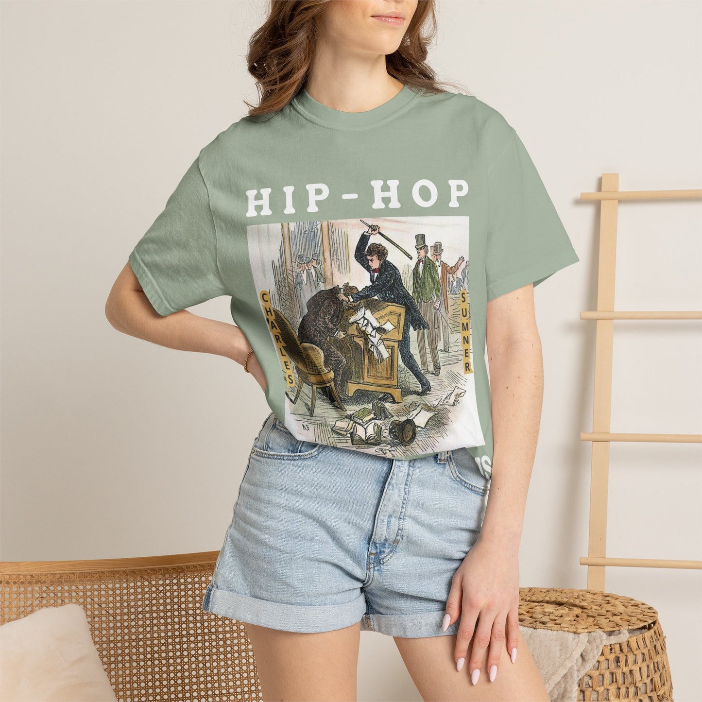 Conservative Rhymes A Hip Hop Tribute to Republican Values T-Shirt Design