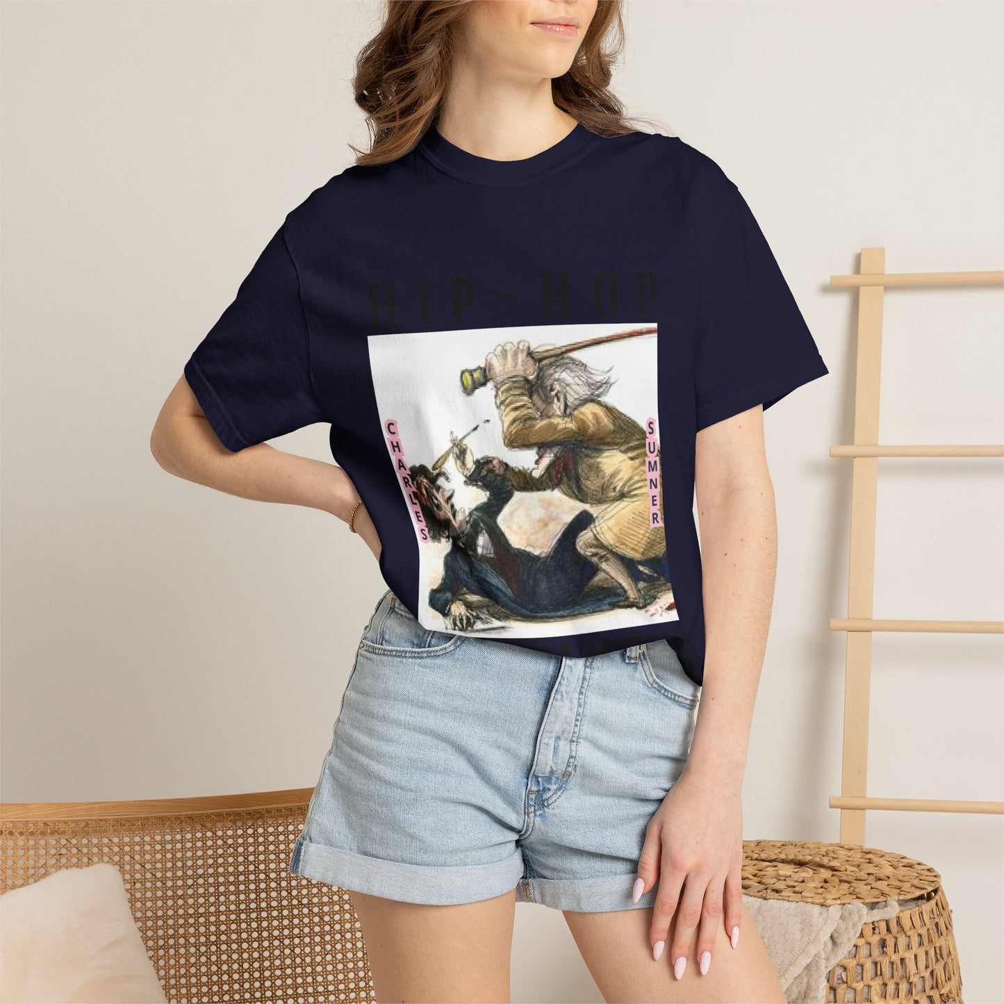 Hip-Hop Republicans Vintage Illustration T-Shirt