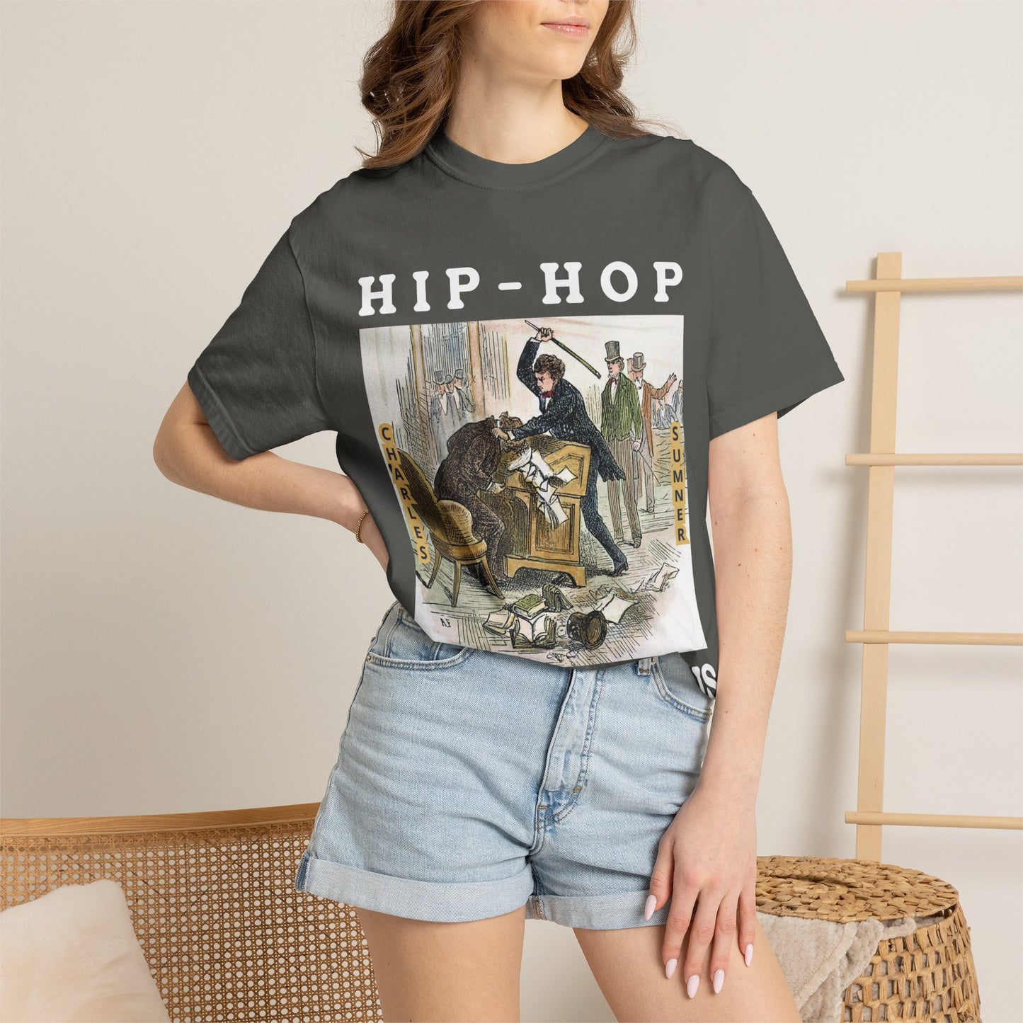 Conservative Rhymes A Hip Hop Tribute to Republican Values T-Shirt Design
