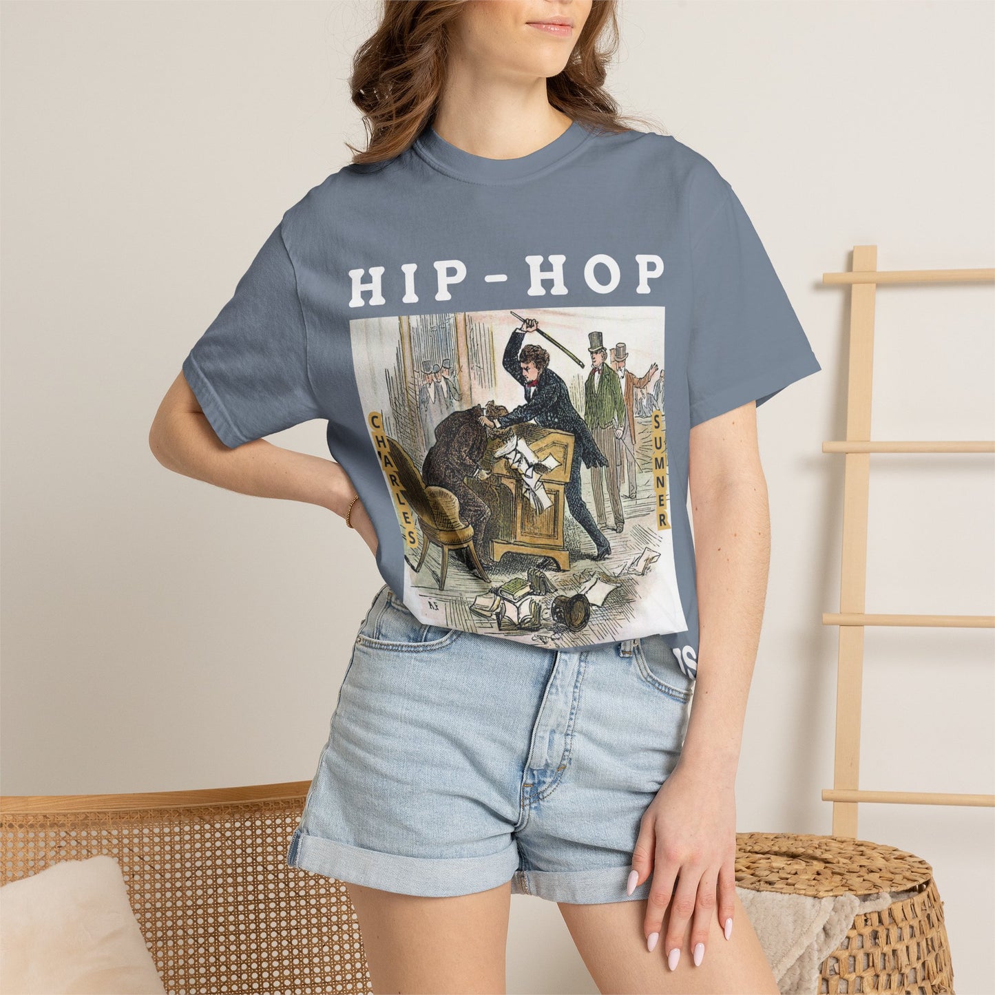 Conservative Rhymes A Hip Hop Tribute to Republican Values T-Shirt Design