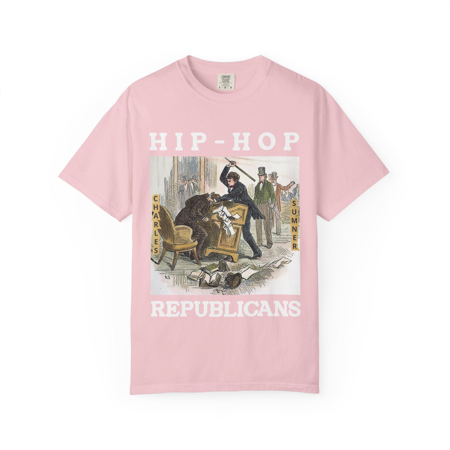 Conservative Rhymes A Hip Hop Tribute to Republican Values T-Shirt Design