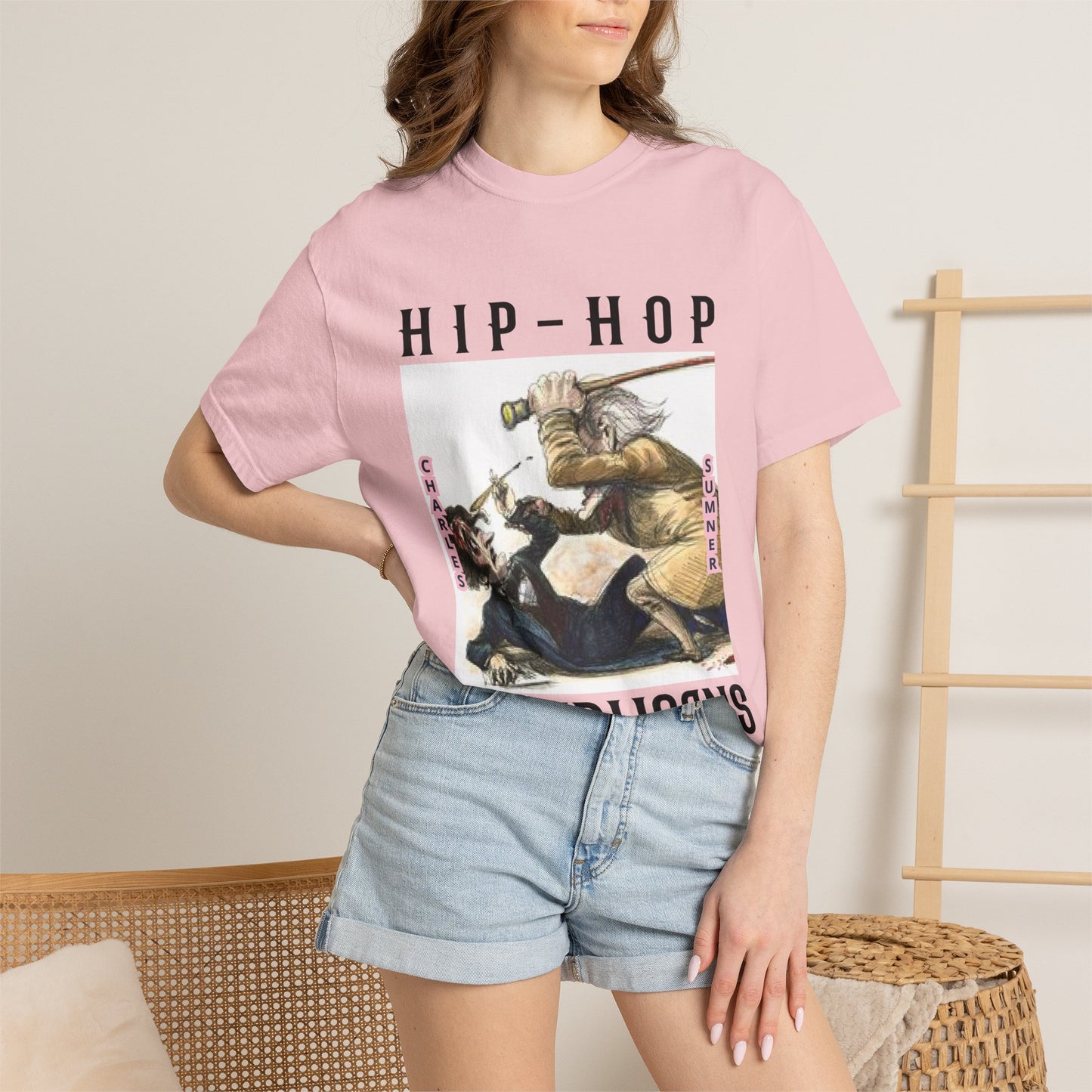 Hip-Hop Republicans Vintage Illustration T-Shirt
