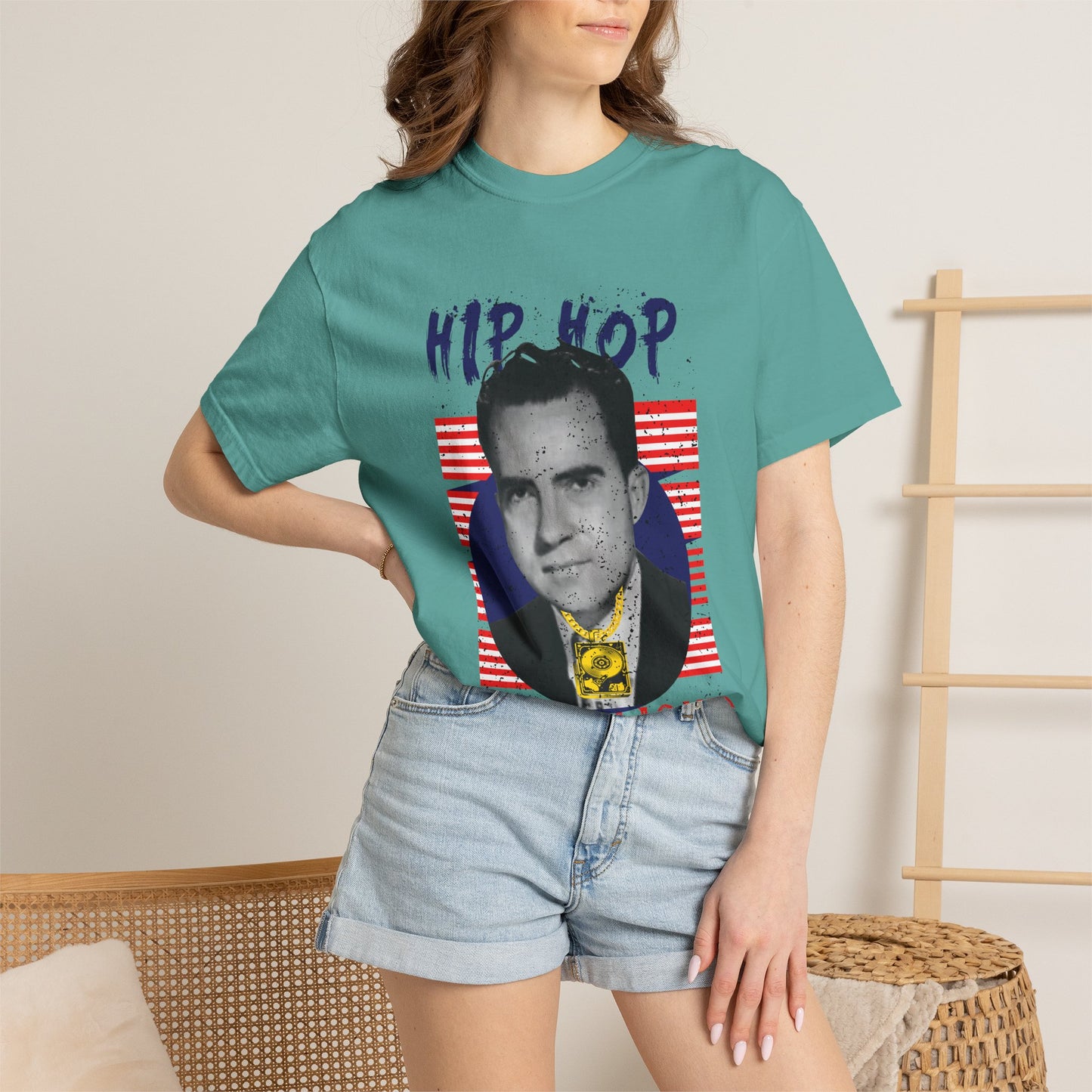 Hip Hop Republicans Graphic T-Shirt — Retro Political Parody Tee