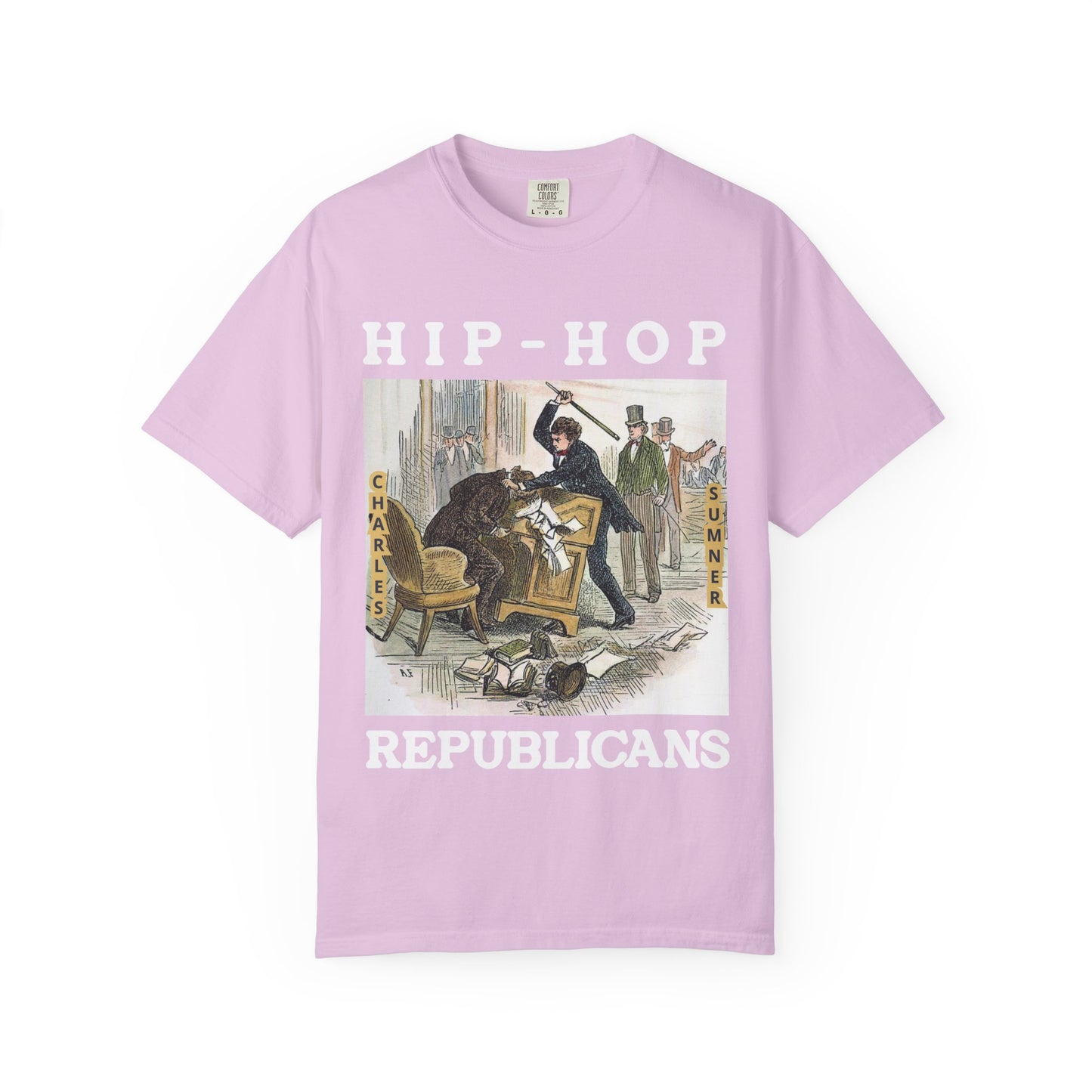 Conservative Rhymes A Hip Hop Tribute to Republican Values T-Shirt Design