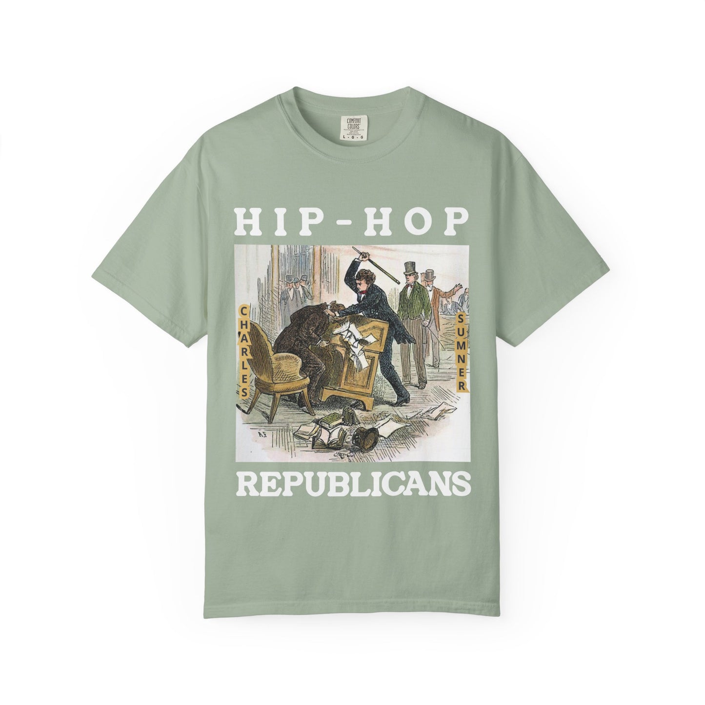 Conservative Rhymes A Hip Hop Tribute to Republican Values T-Shirt Design