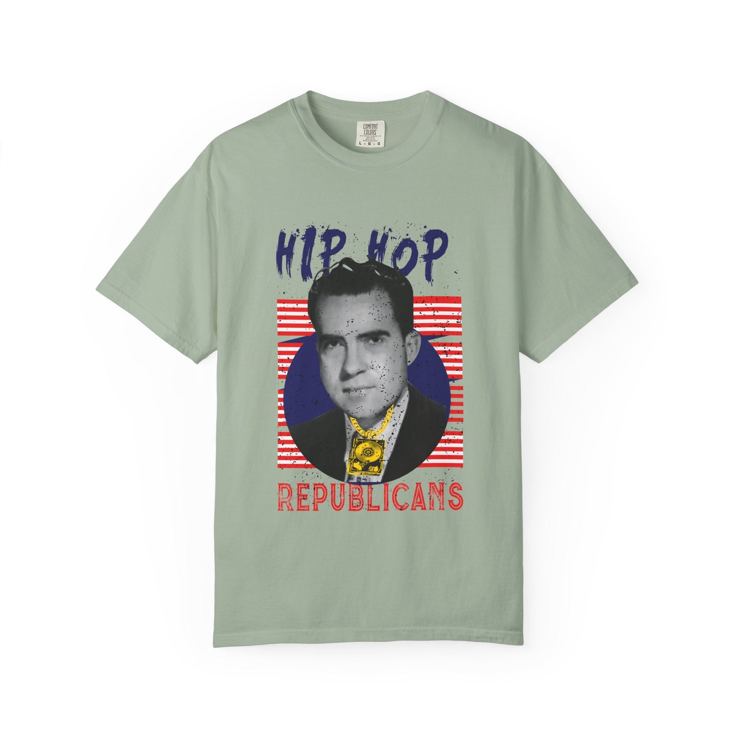 Hip Hop Republicans Graphic T-Shirt — Retro Political Parody Tee