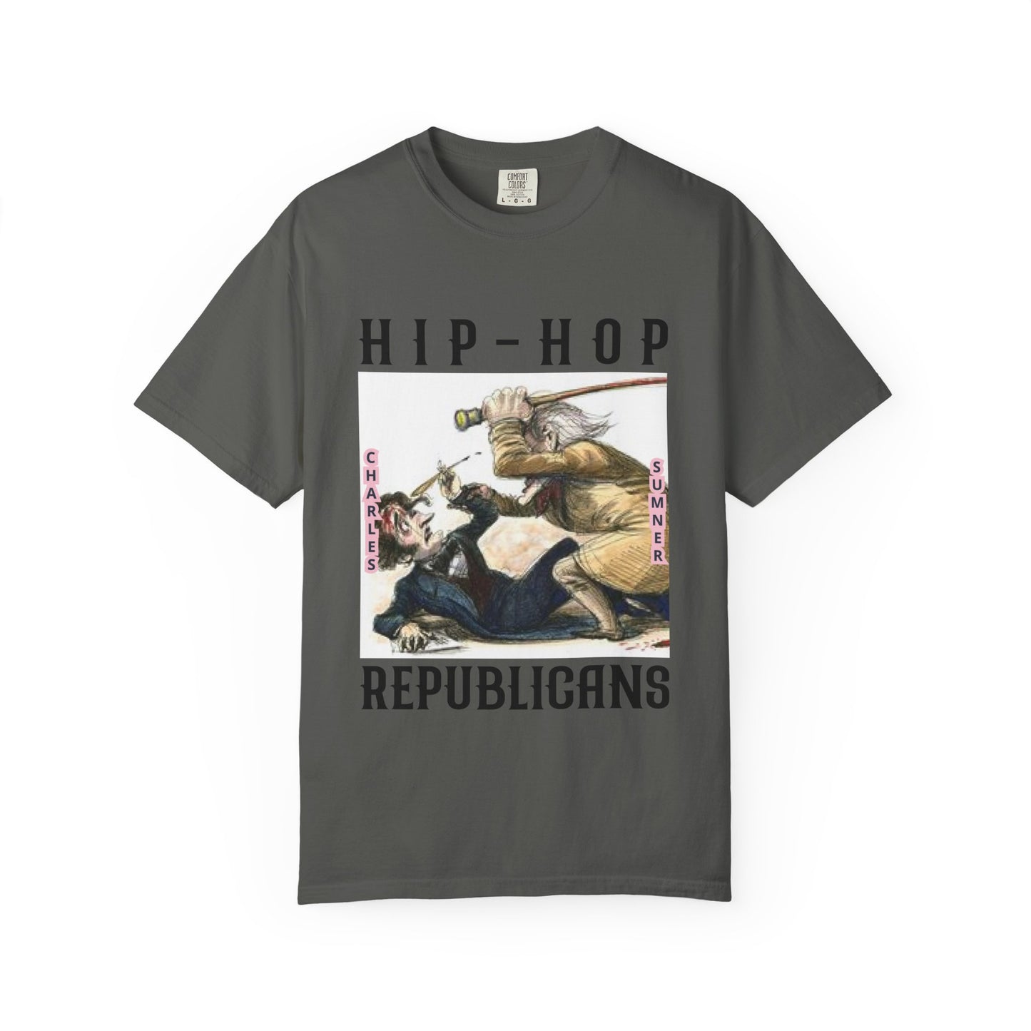 Hip-Hop Republicans Vintage Illustration T-Shirt