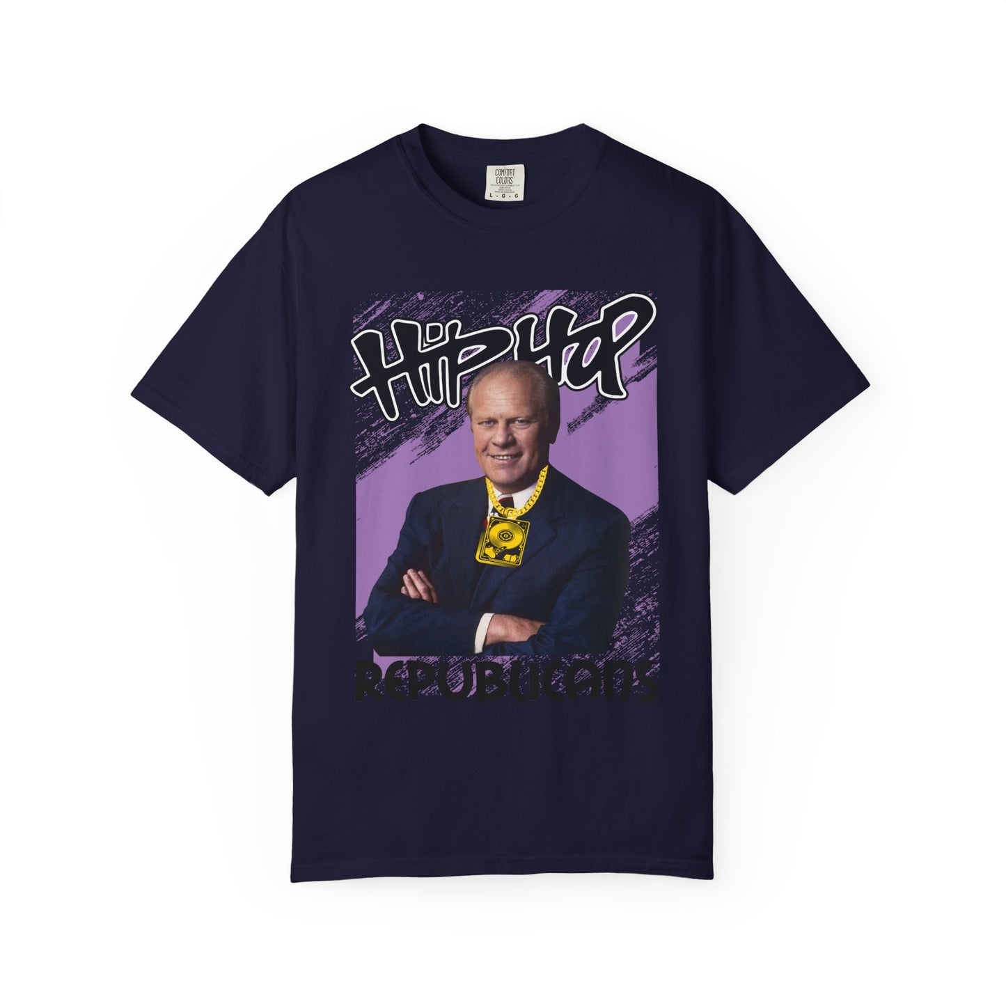Political Graphic T-Shirt — 'Trump Republicans' Bold Portrait Tee