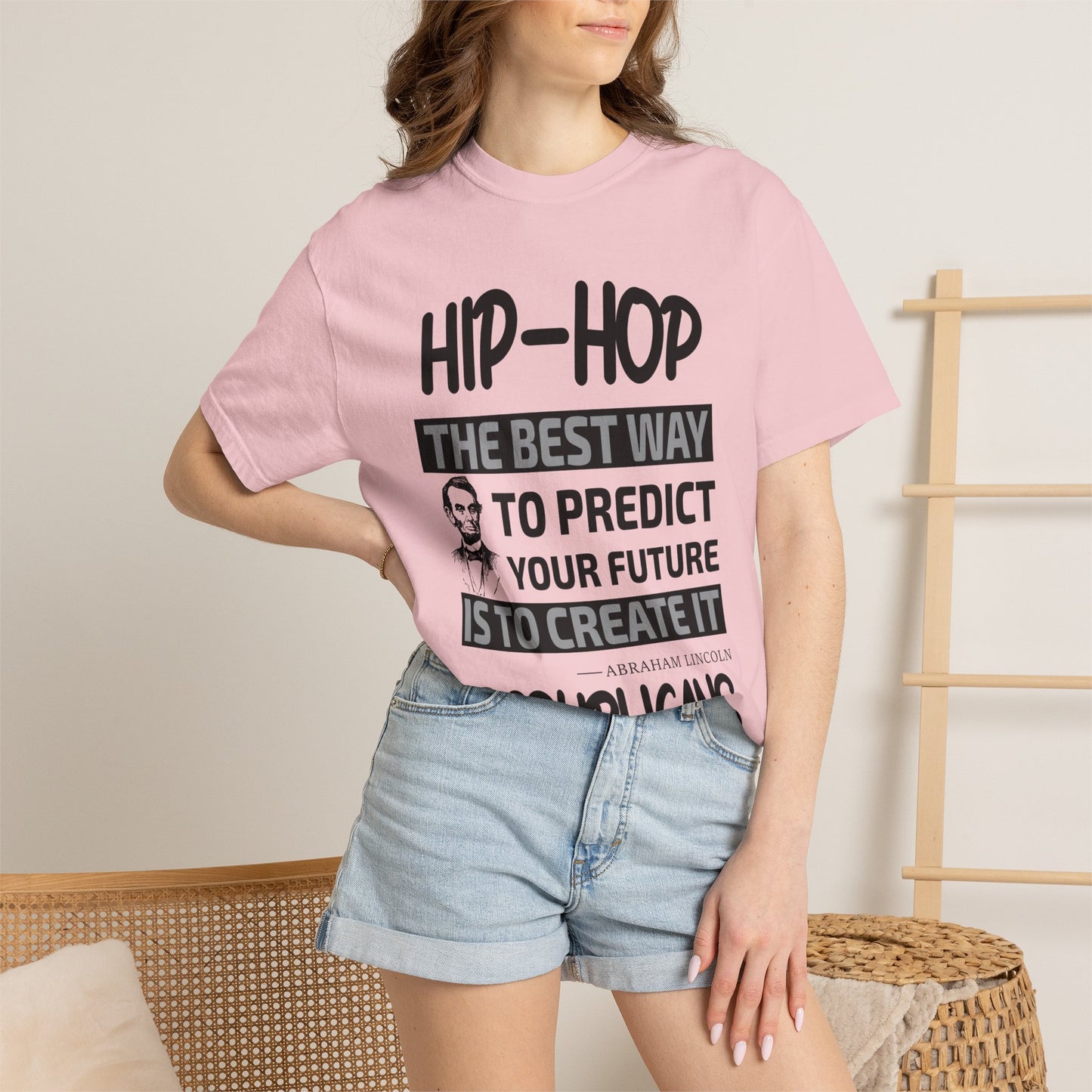 Hip-Hop Republicans T-Shirt — "The Best Way to Predict Your Future Is to Create It" Abraham Lincoln Quote