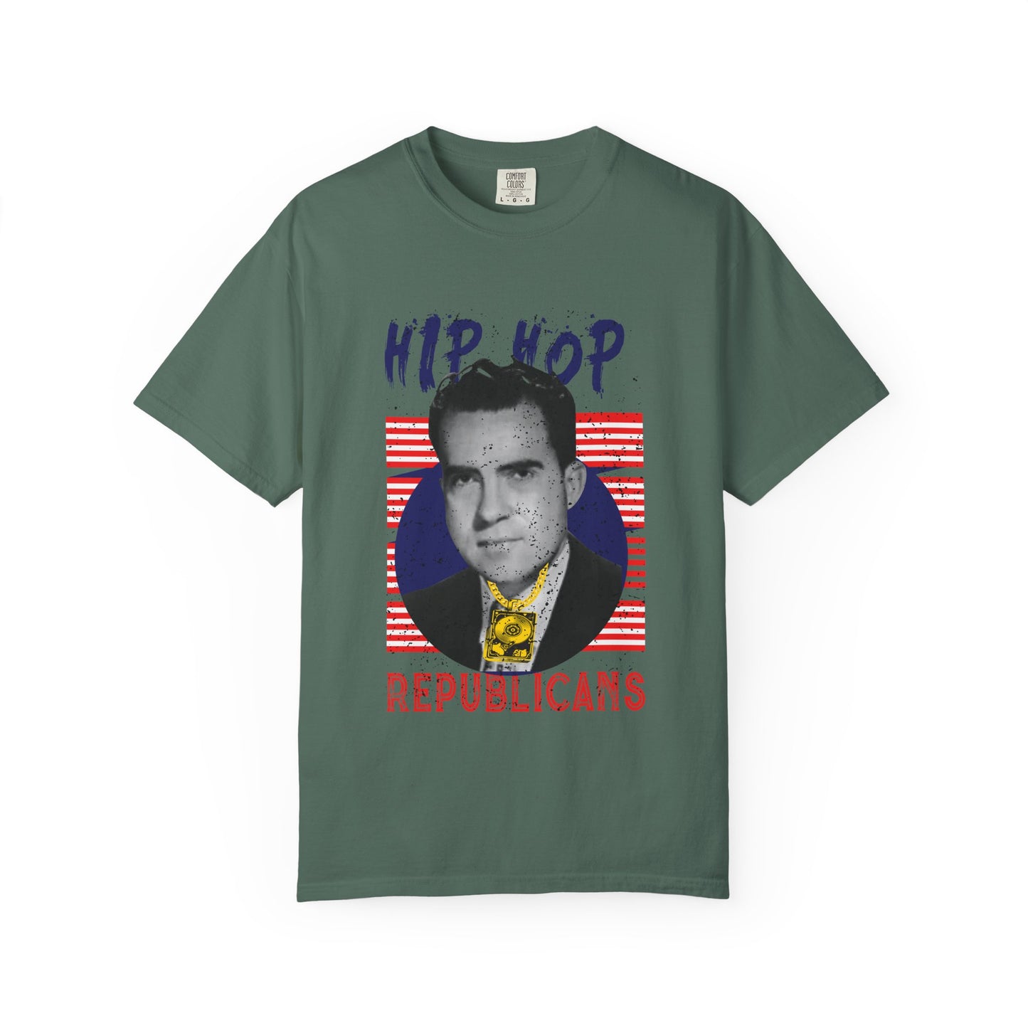 Hip Hop Republicans Graphic T-Shirt — Retro Political Parody Tee