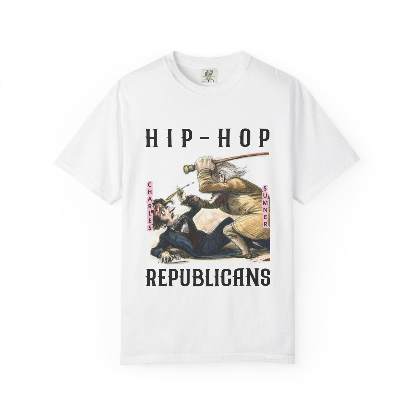 Hip-Hop Republicans Vintage Illustration T-Shirt