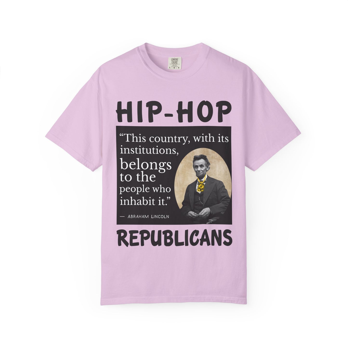 Political Quote T-Shirt — 'Hip-Hop Republicans' Graphic Tee with Historic Quote