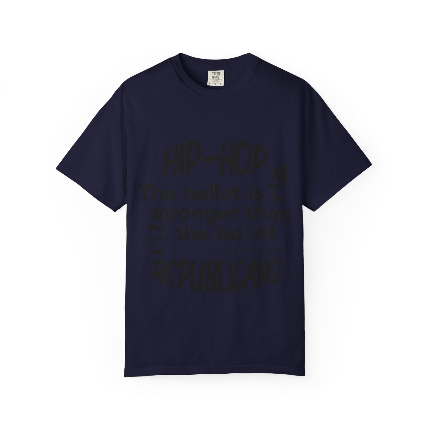 Political Statement T-Shirt — “The Ballot Is Stronger Than The Bullet” Hip-Hop Protest Tee
