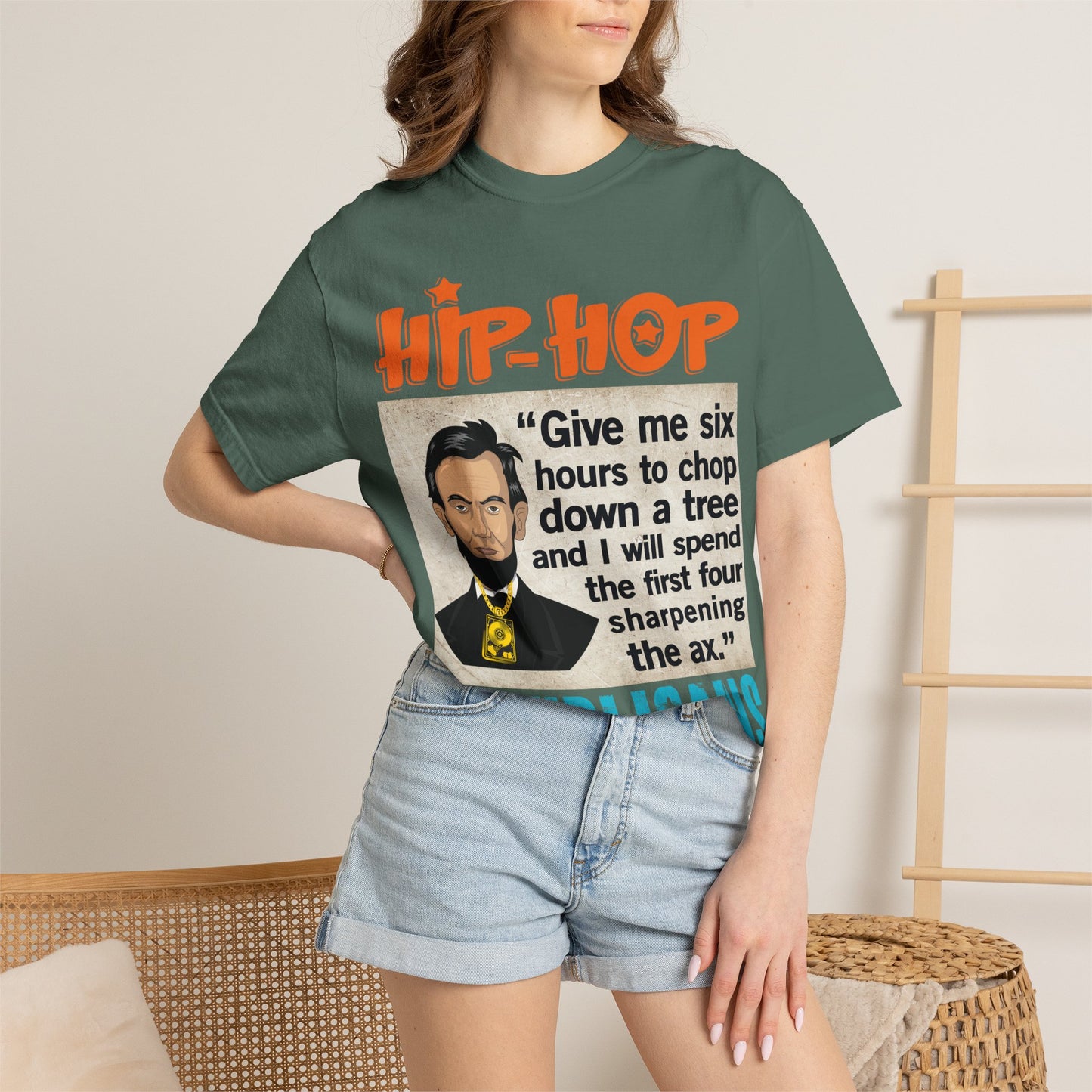 Hip Hop Republicans Abraham Lincoln Political Rap T-Shirt