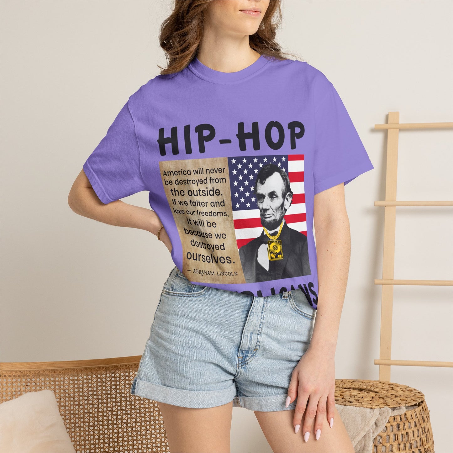 Hip-Hop Republicans T-Shirt — Lincoln Quote Patriotic Graphic Tee