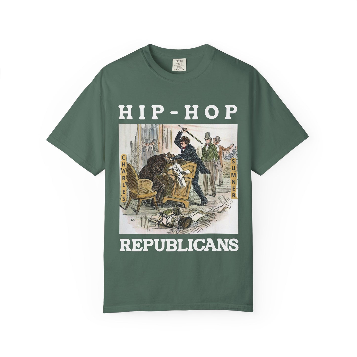 Conservative Rhymes A Hip Hop Tribute to Republican Values T-Shirt Design