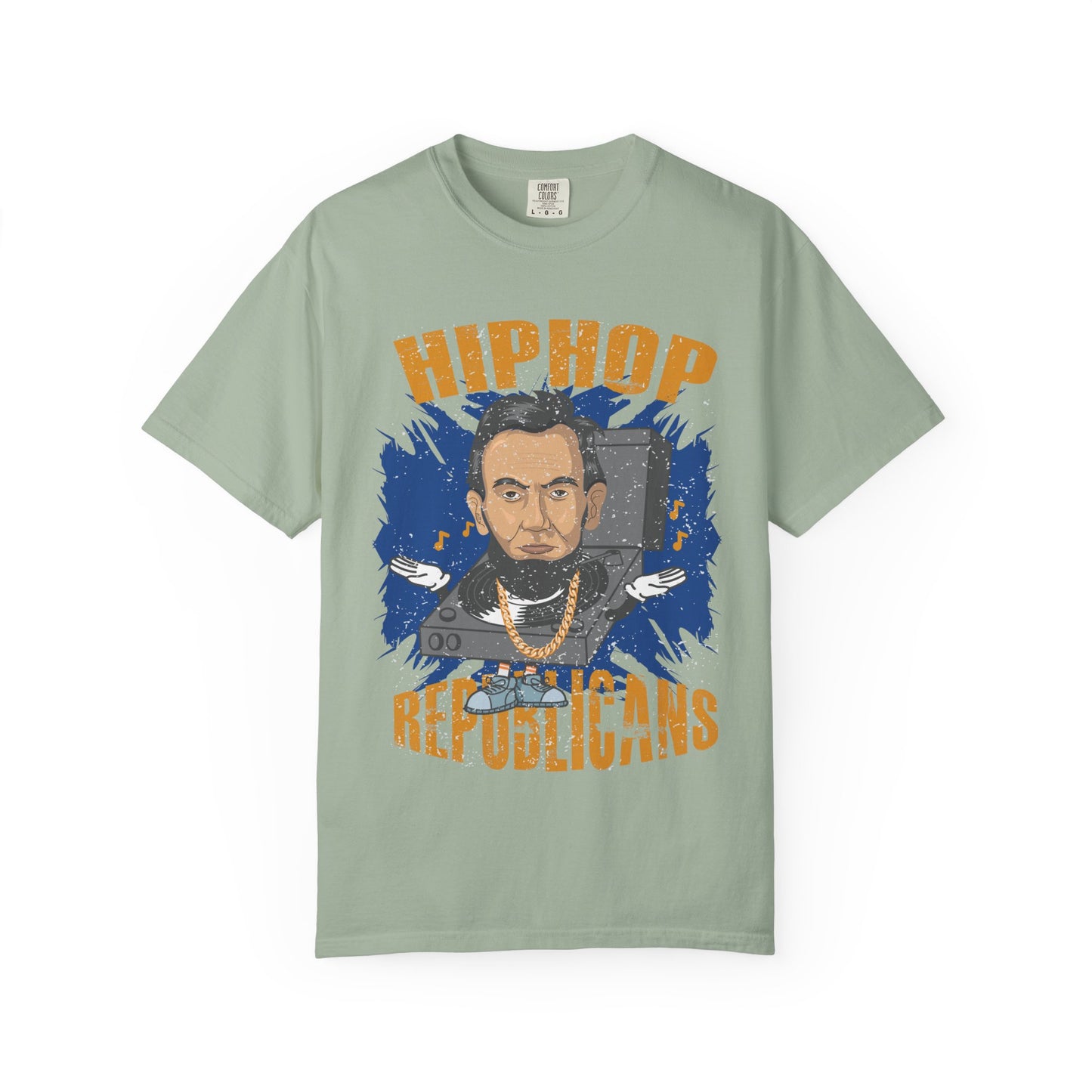 Hip Hop Republicans Graphic T-Shirt — Abe Lincoln Rap Portrait Tee