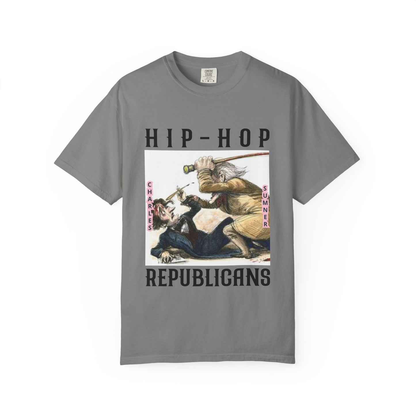 Hip-Hop Republicans Vintage Illustration T-Shirt