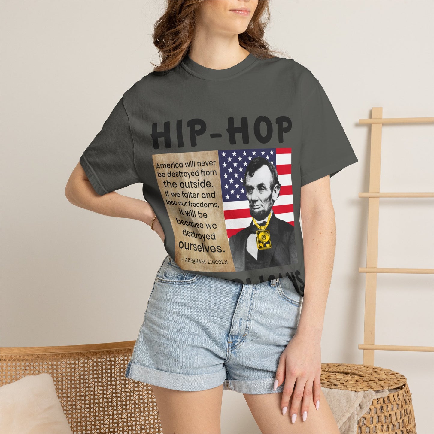 Hip-Hop Republicans T-Shirt — Lincoln Quote Patriotic Graphic Tee