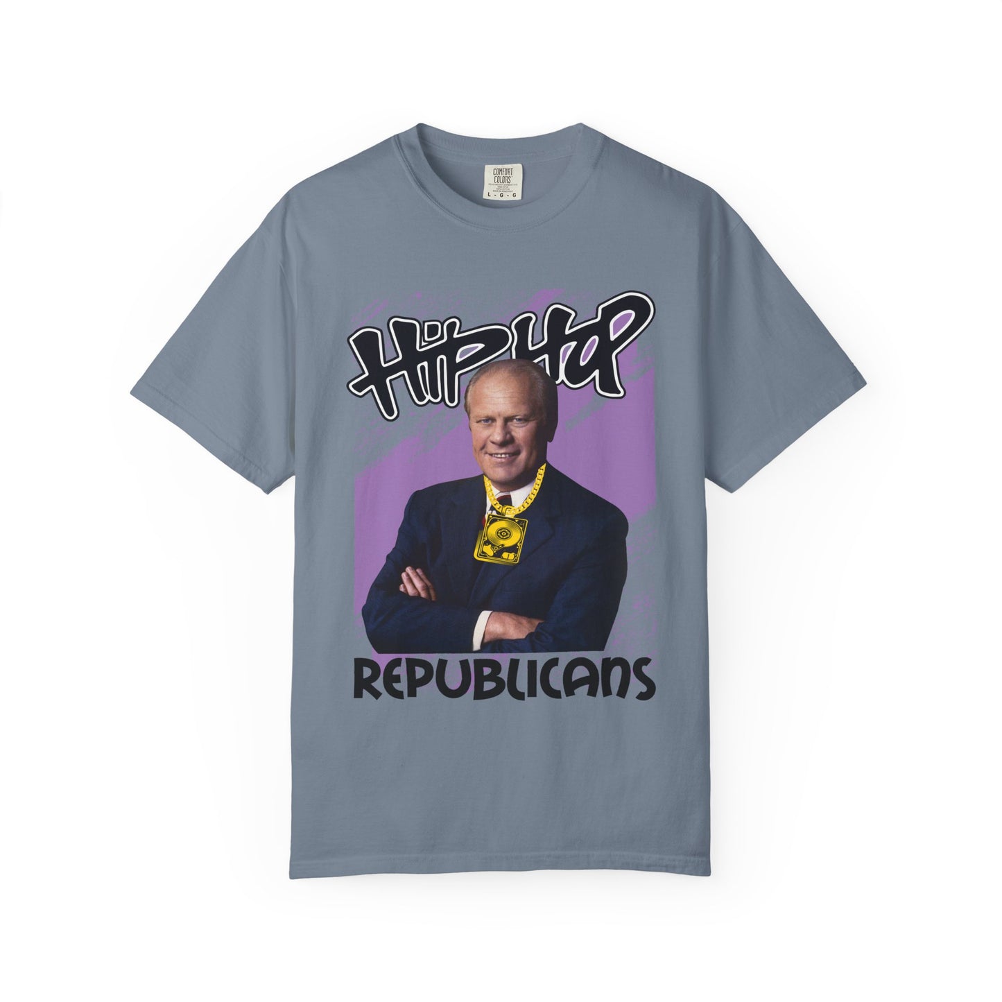 Political Graphic T-Shirt — 'Trump Republicans' Bold Portrait Tee