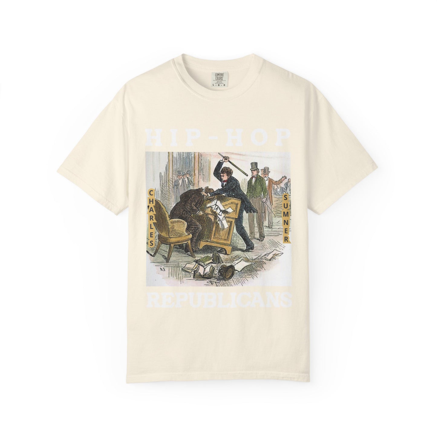 Conservative Rhymes A Hip Hop Tribute to Republican Values T-Shirt Design