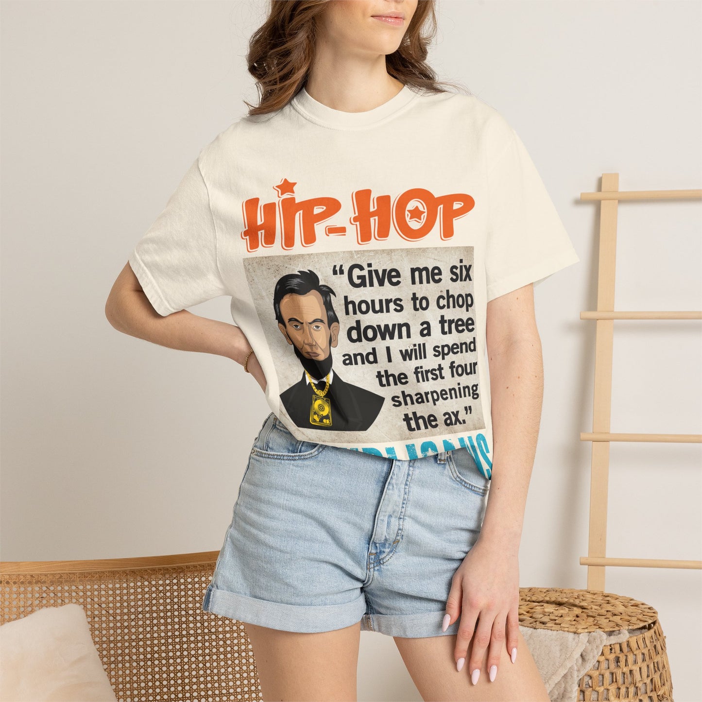 Hip Hop Republicans Abraham Lincoln Political Rap T-Shirt