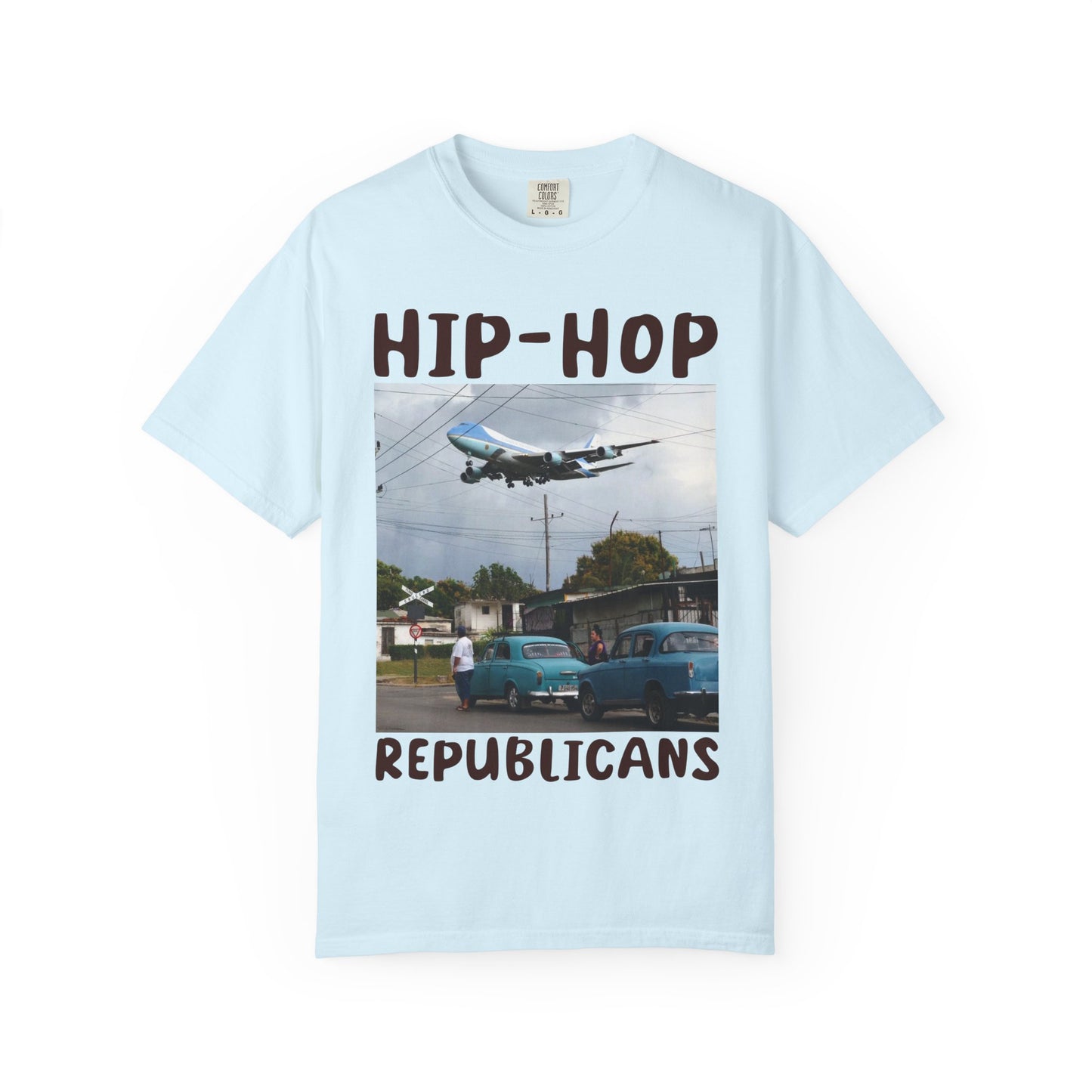 Hip Hop Republicans Helicopter Patriotic Graphic T-Shirt