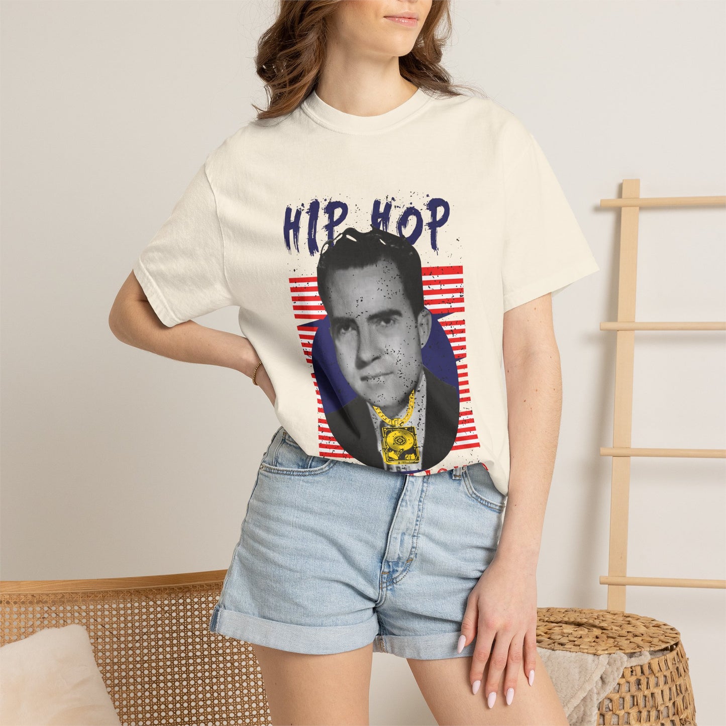 Hip Hop Republicans Graphic T-Shirt — Retro Political Parody Tee