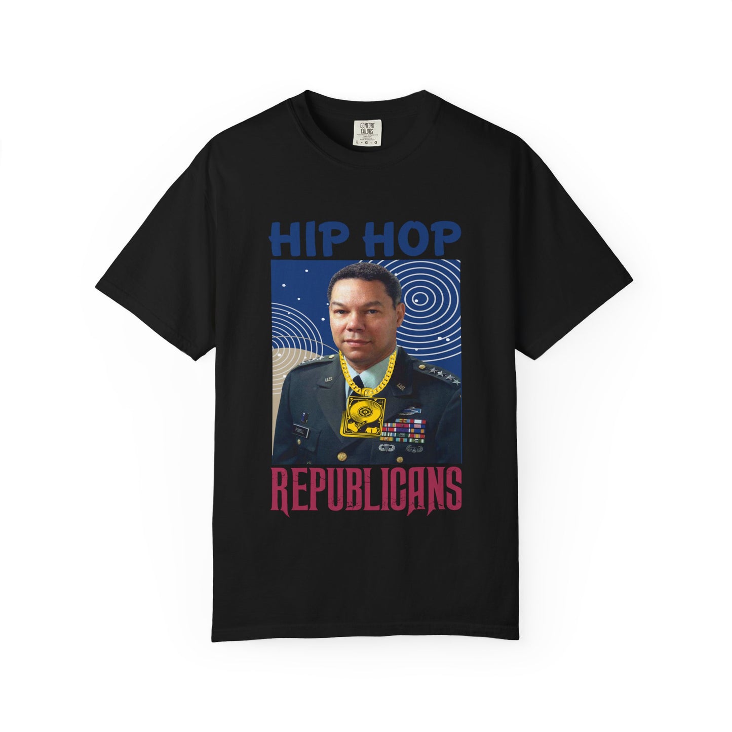 Hip Hop Republicans Graphic T-Shirt — Parody Political Portrait Tee