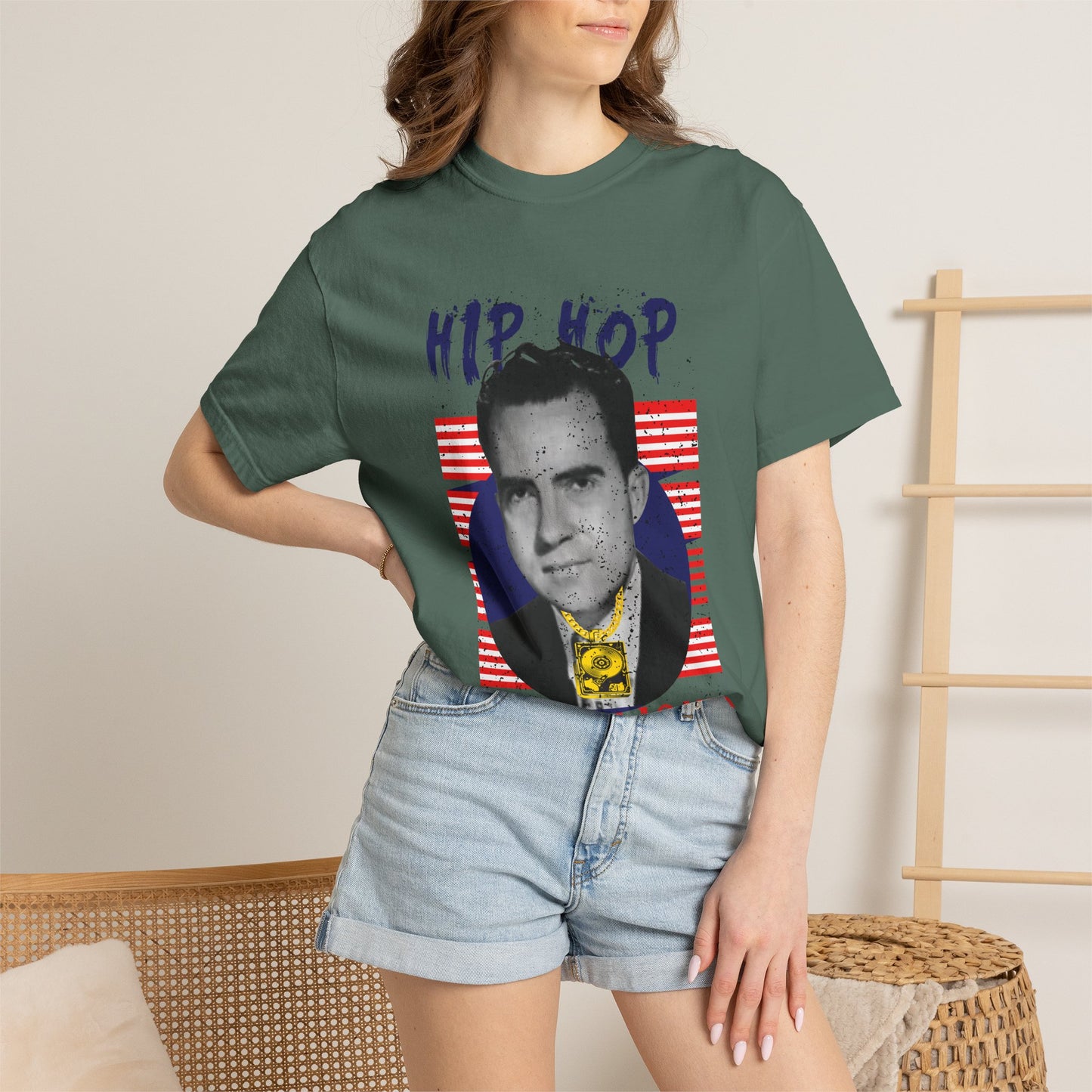 Hip Hop Republicans Graphic T-Shirt — Retro Political Parody Tee