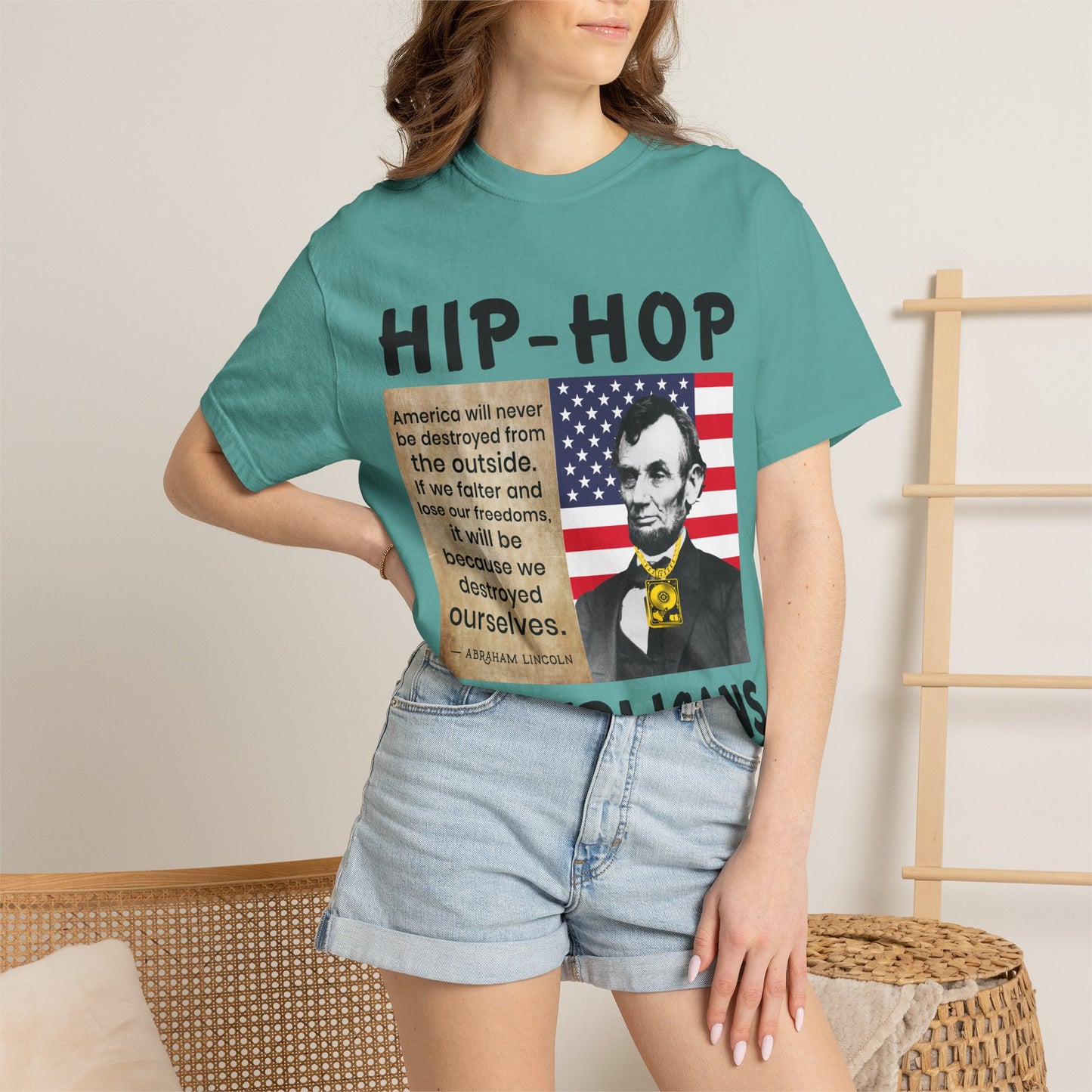 Hip-Hop Republicans T-Shirt — Lincoln Quote Patriotic Graphic Tee