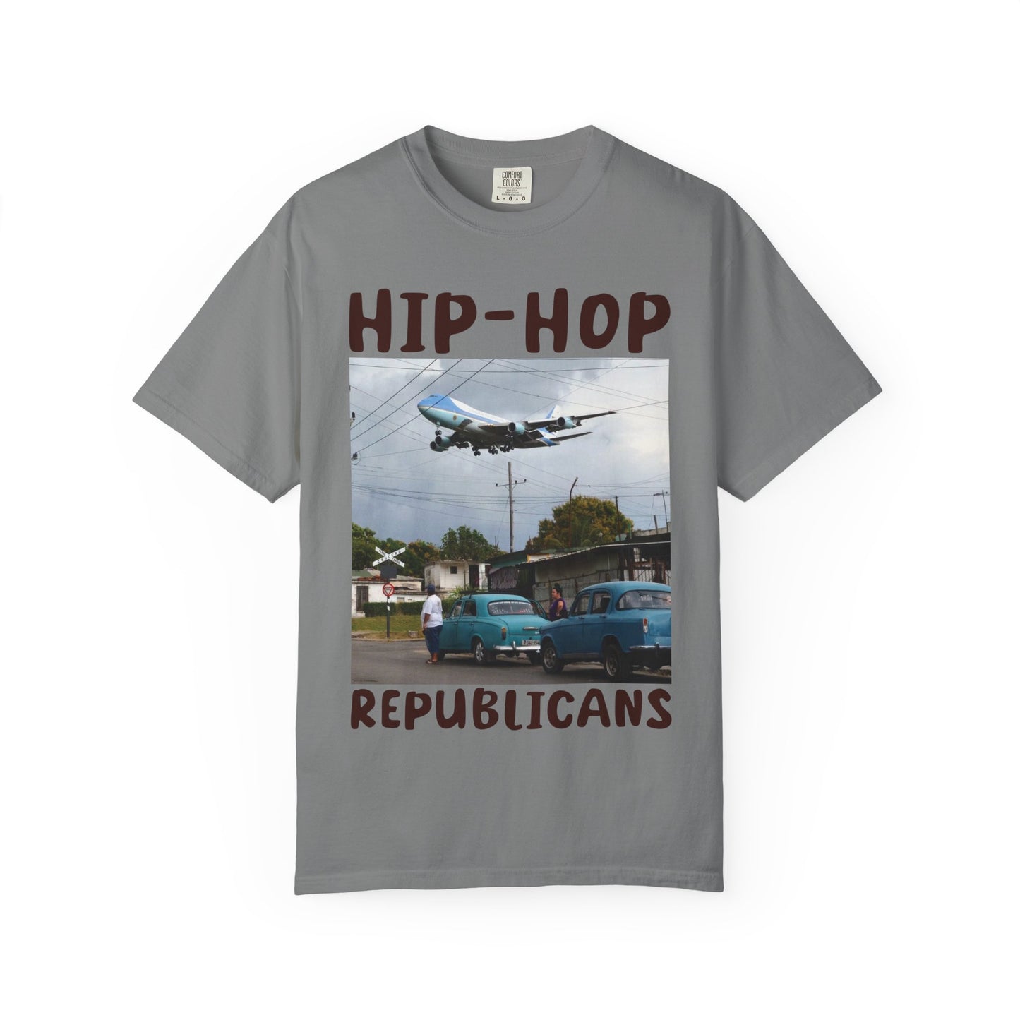 Hip Hop Republicans Helicopter Patriotic Graphic T-Shirt
