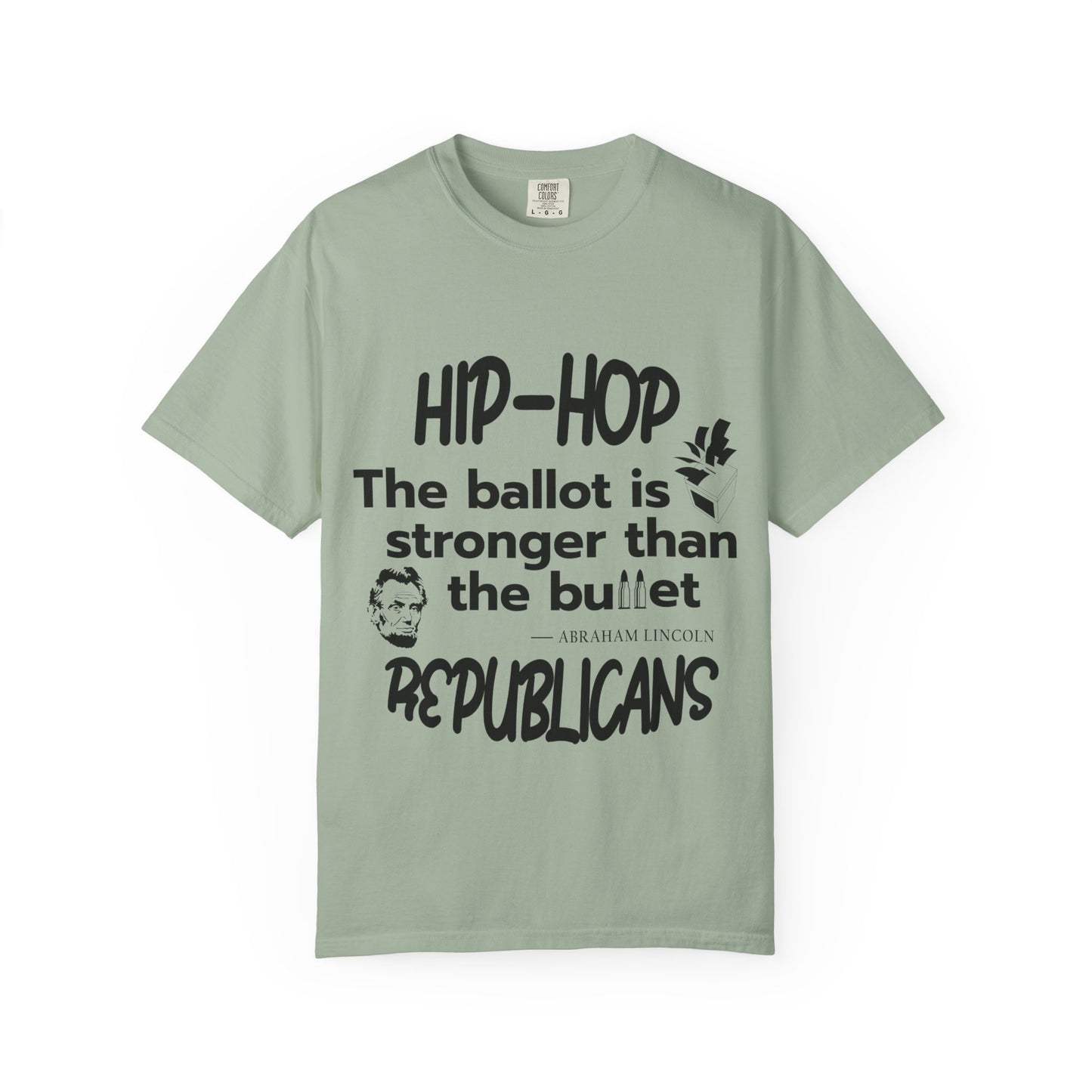Political Statement T-Shirt — “The Ballot Is Stronger Than The Bullet” Hip-Hop Protest Tee