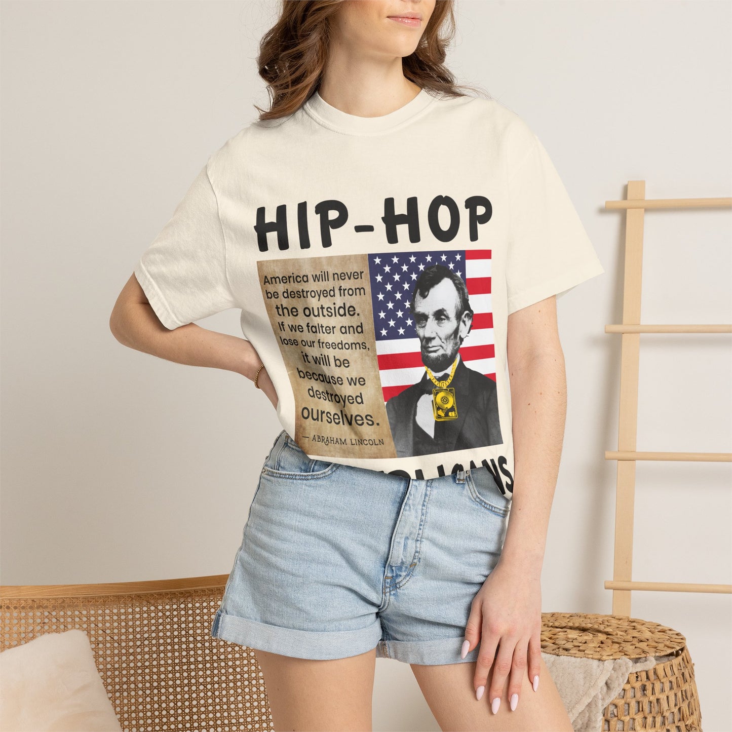 Hip-Hop Republicans T-Shirt — Lincoln Quote Patriotic Graphic Tee