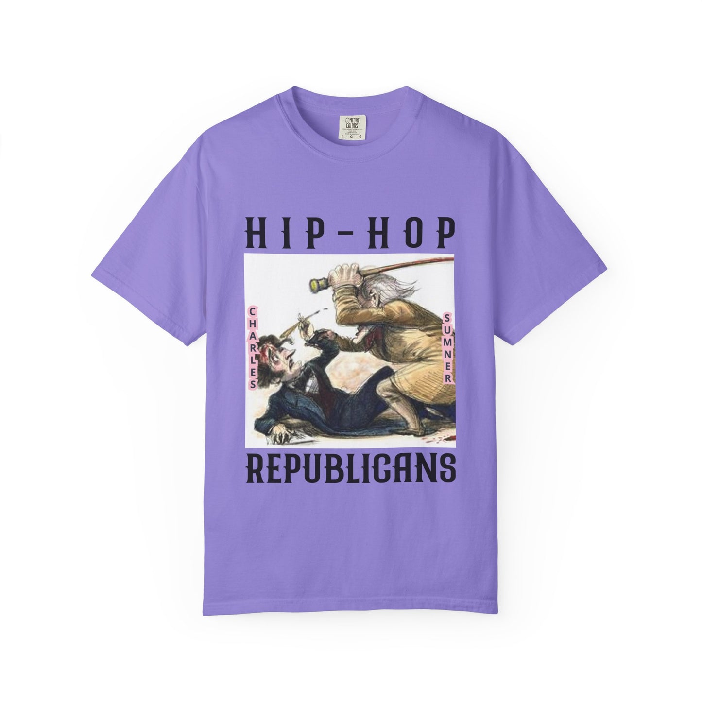Hip-Hop Republicans Vintage Illustration T-Shirt