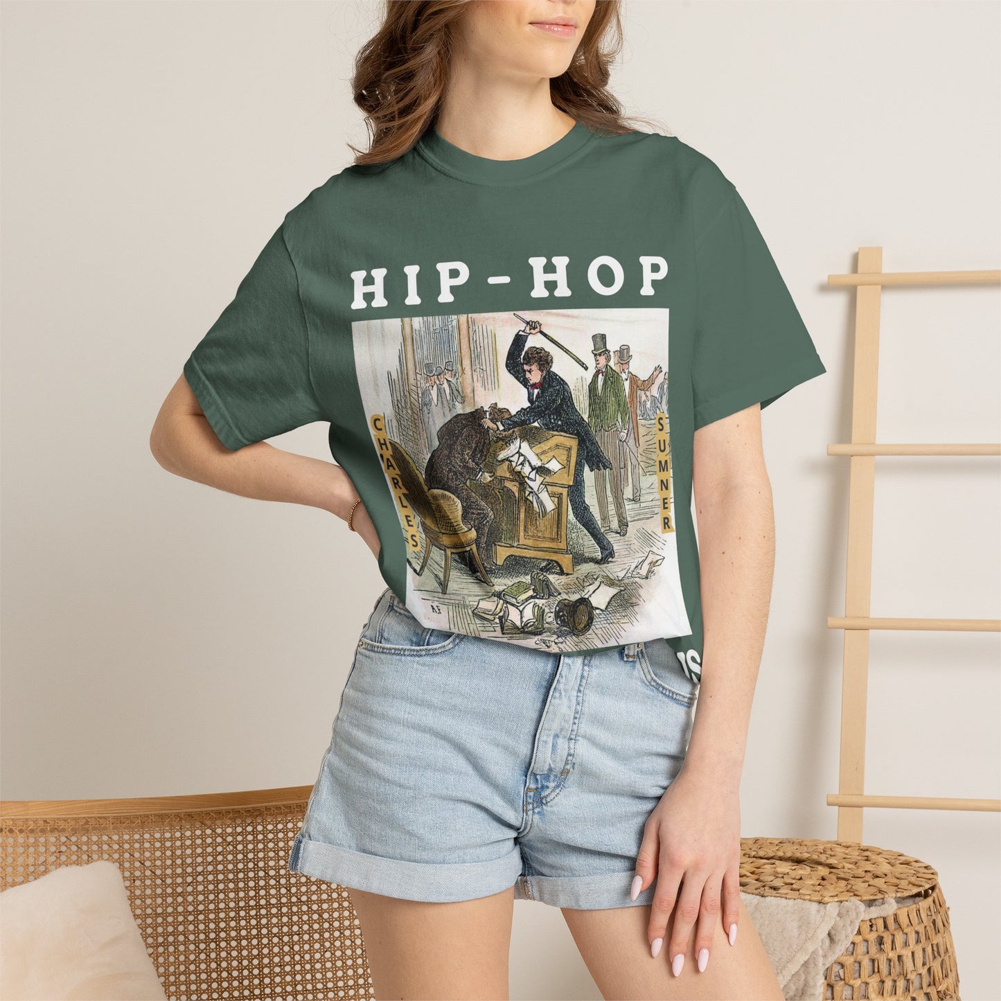 Conservative Rhymes A Hip Hop Tribute to Republican Values T-Shirt Design