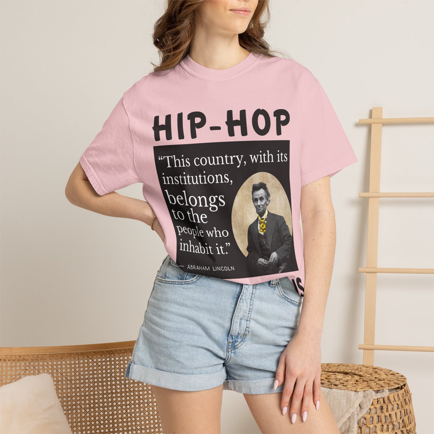 Political Quote T-Shirt — 'Hip-Hop Republicans' Graphic Tee with Historic Quote