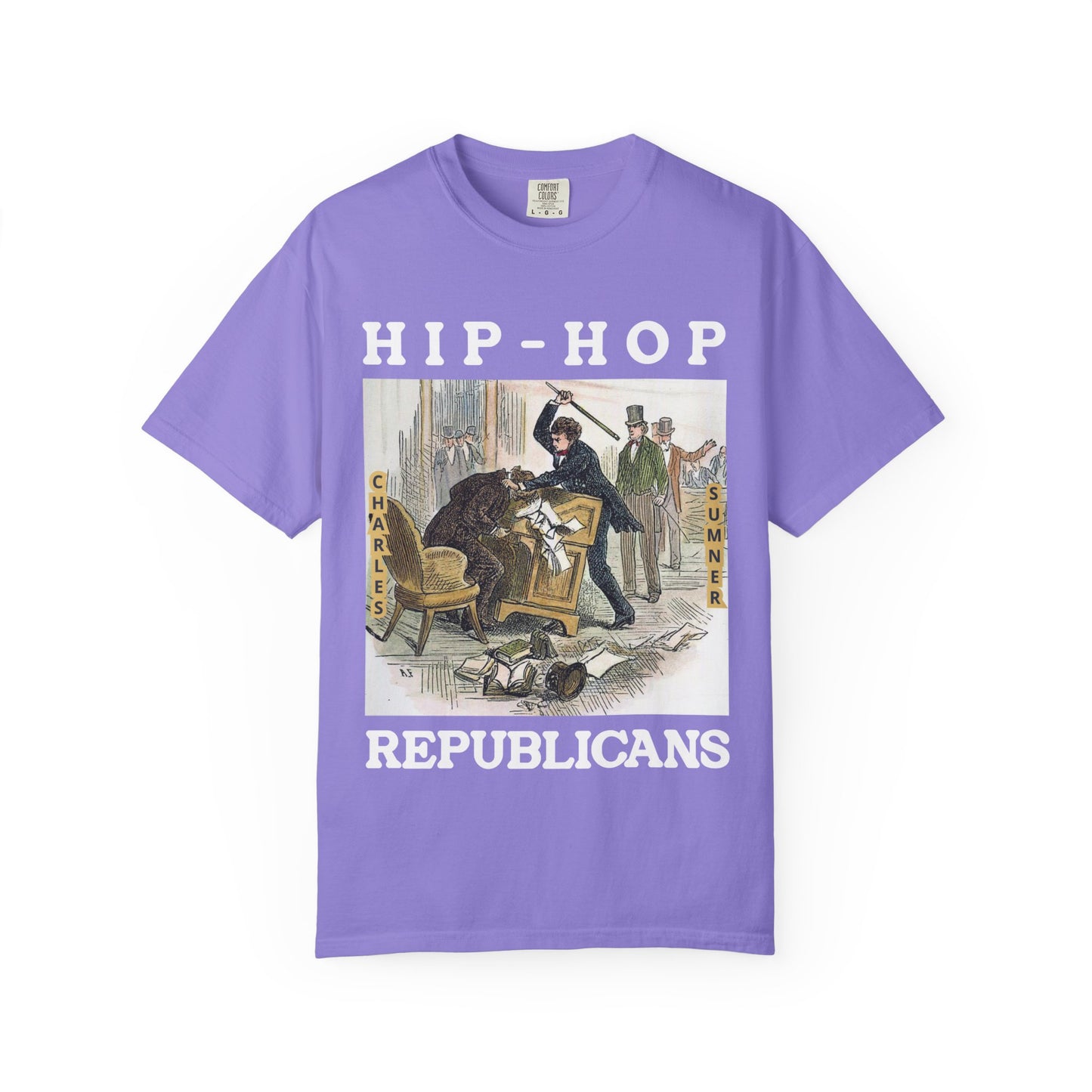 Conservative Rhymes A Hip Hop Tribute to Republican Values T-Shirt Design