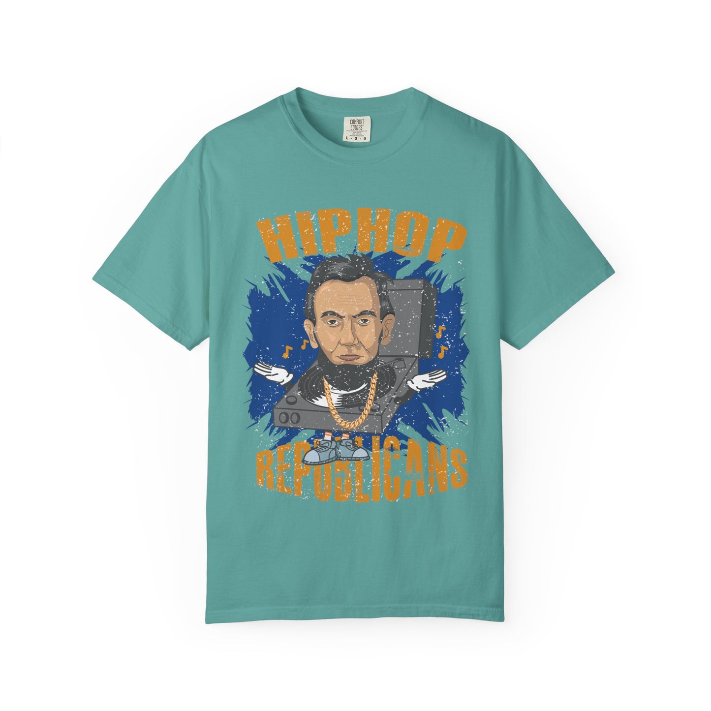 Hip Hop Republicans Graphic T-Shirt — Abe Lincoln Rap Portrait Tee