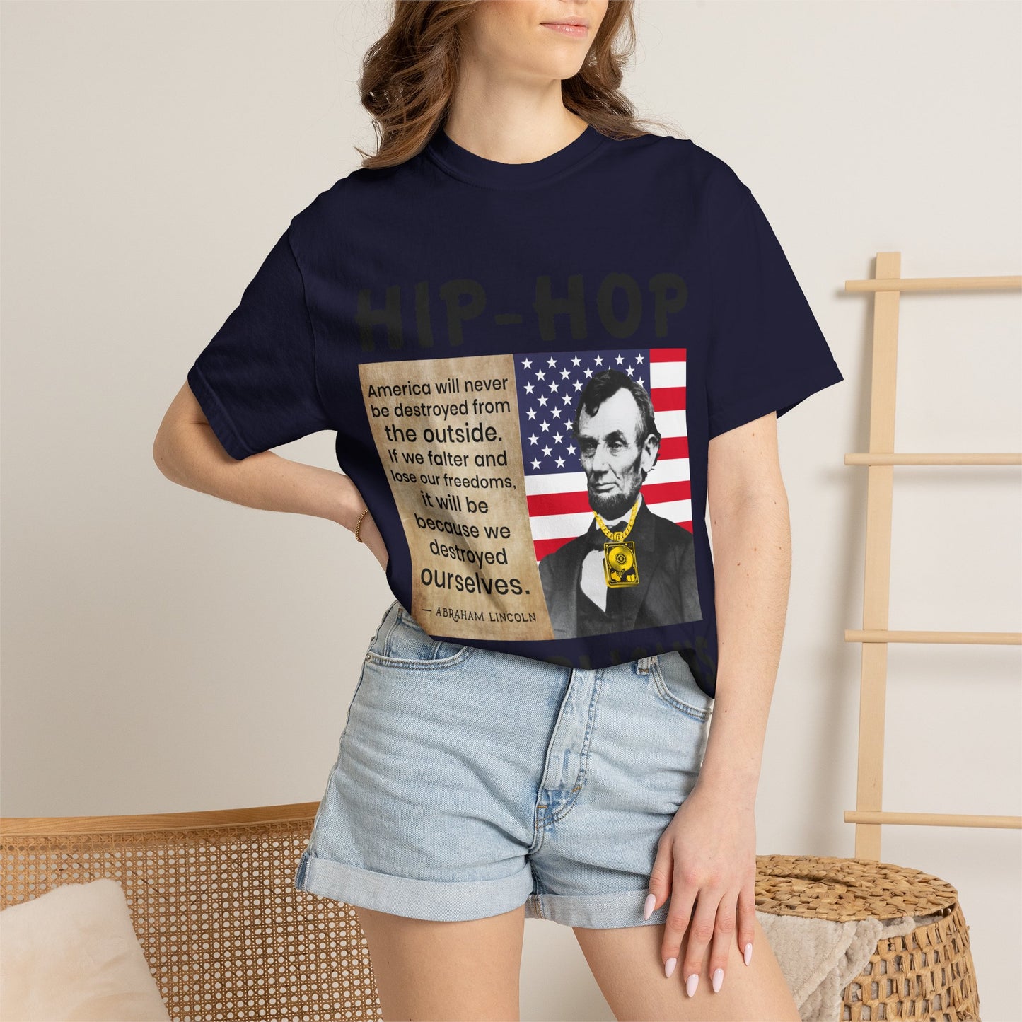 Hip-Hop Republicans T-Shirt — Lincoln Quote Patriotic Graphic Tee