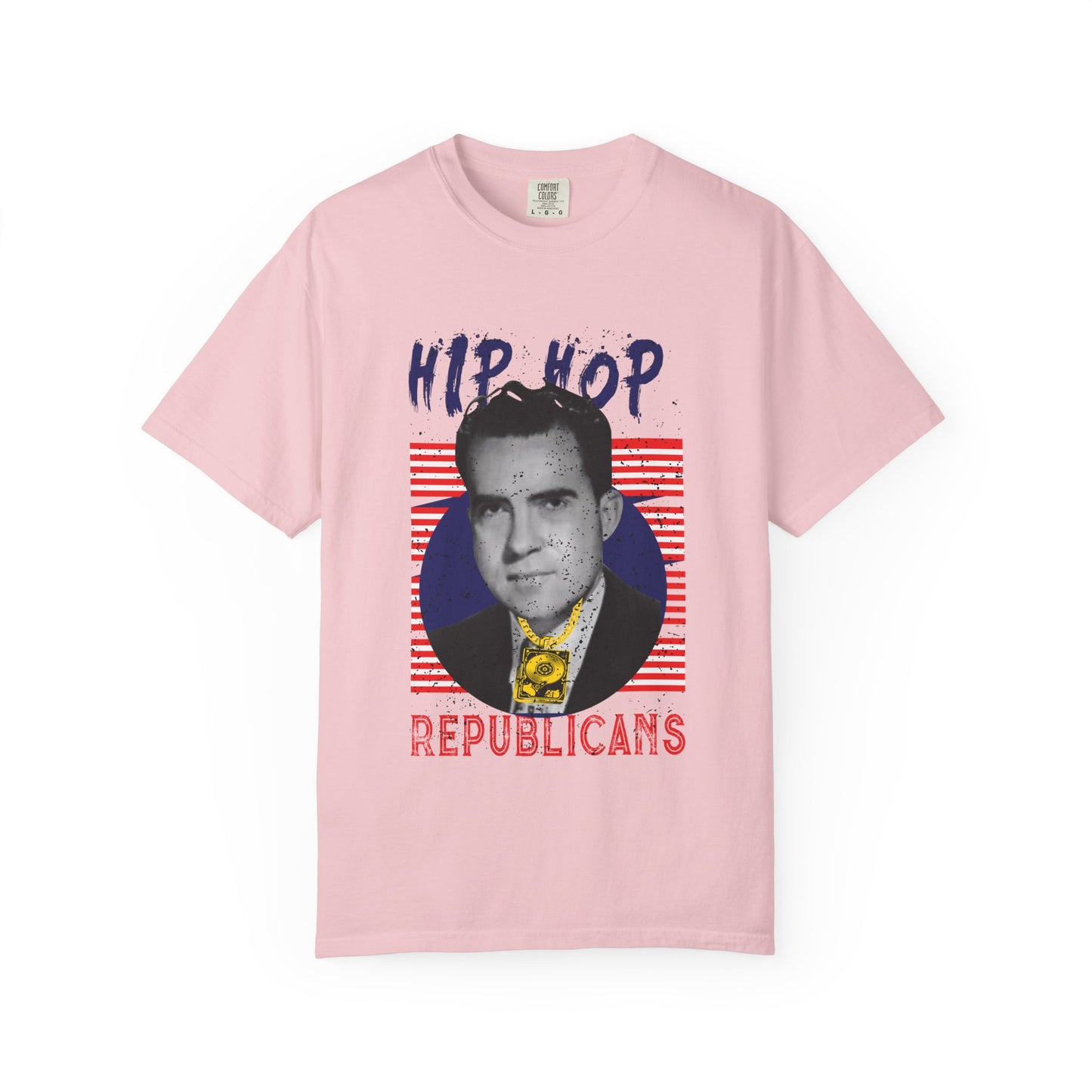 Hip Hop Republicans Graphic T-Shirt — Retro Political Parody Tee