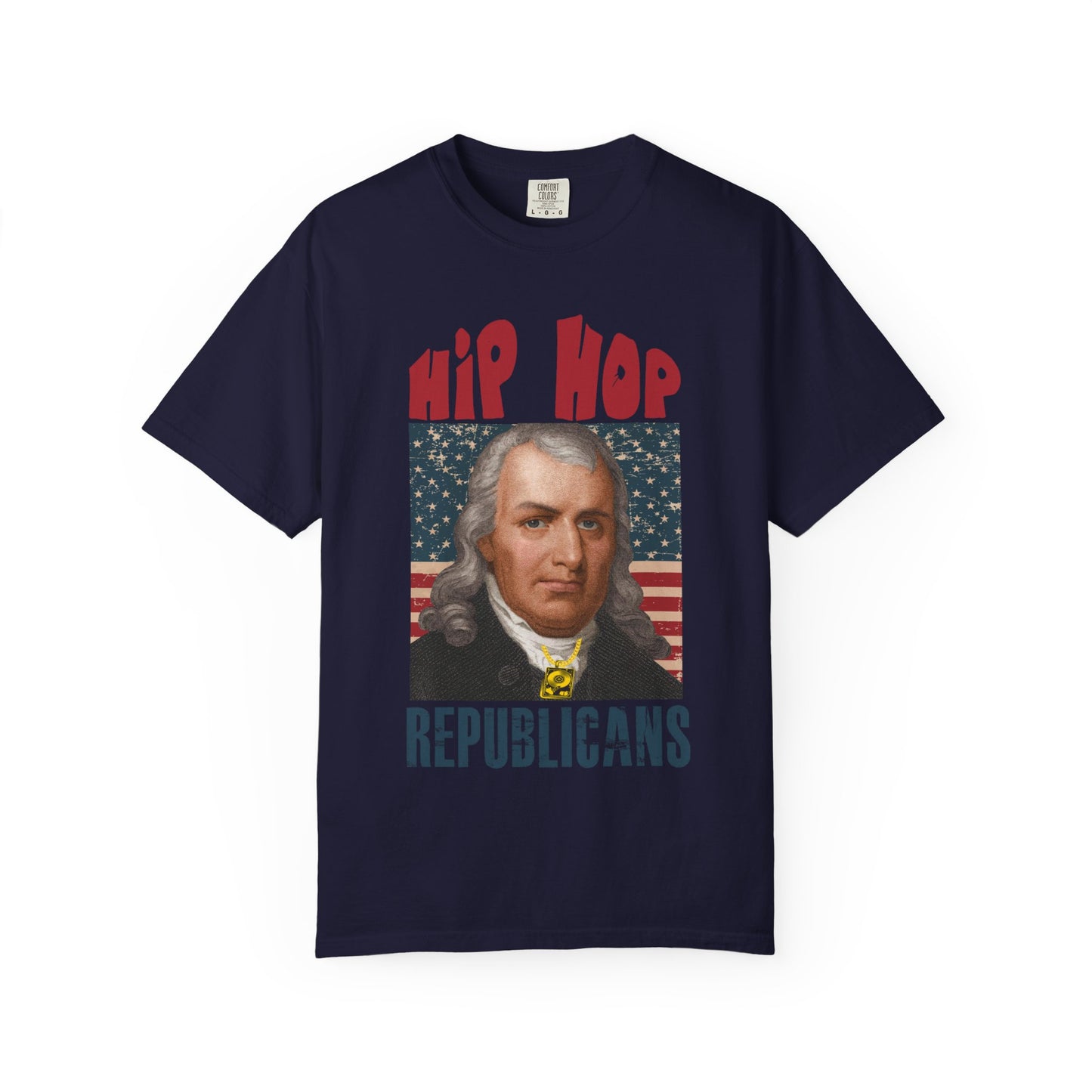 Hip Hop Republicans T-Shirt — Patriotic George Washington Graphic Tee