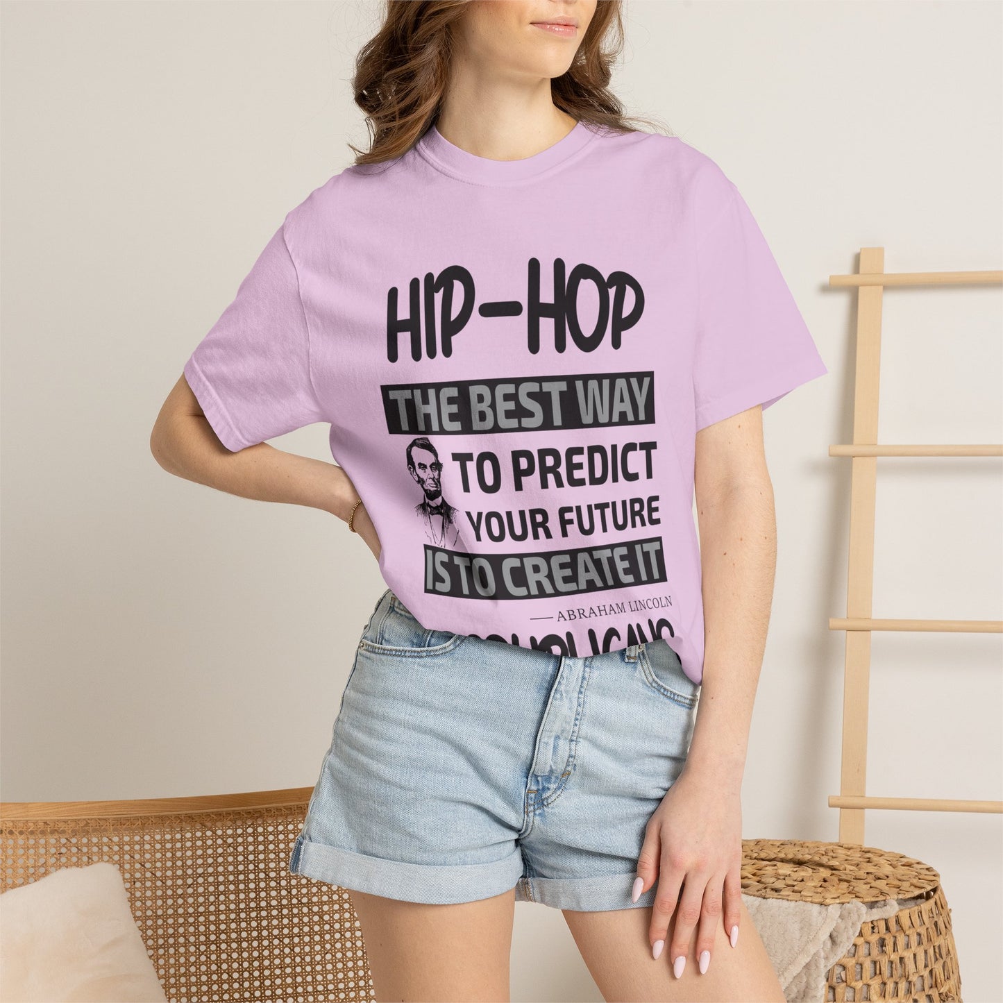 Hip-Hop Republicans T-Shirt — "The Best Way to Predict Your Future Is to Create It" Abraham Lincoln Quote