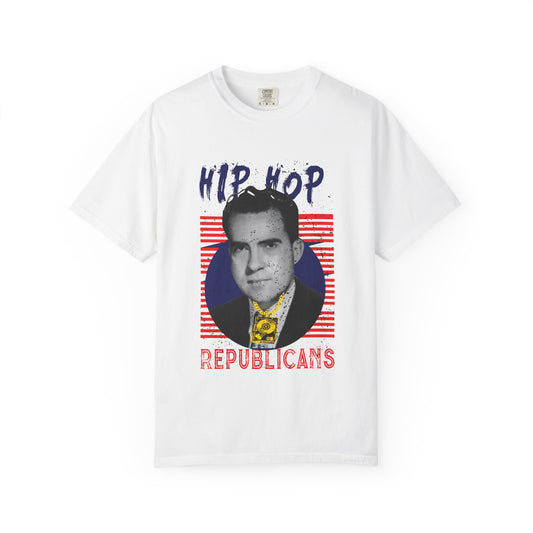 Hip Hop Republicans Graphic T-Shirt — Retro Political Parody Tee