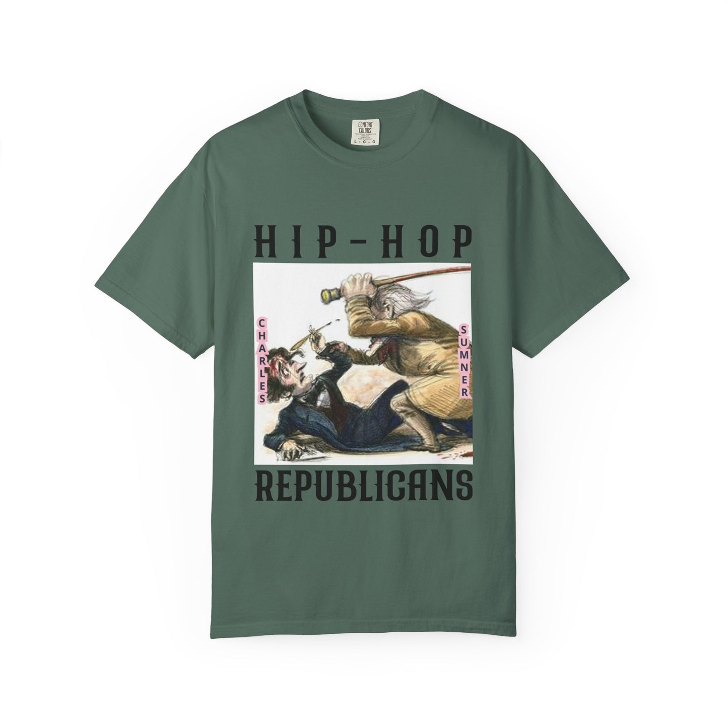 Hip-Hop Republicans Vintage Illustration T-Shirt