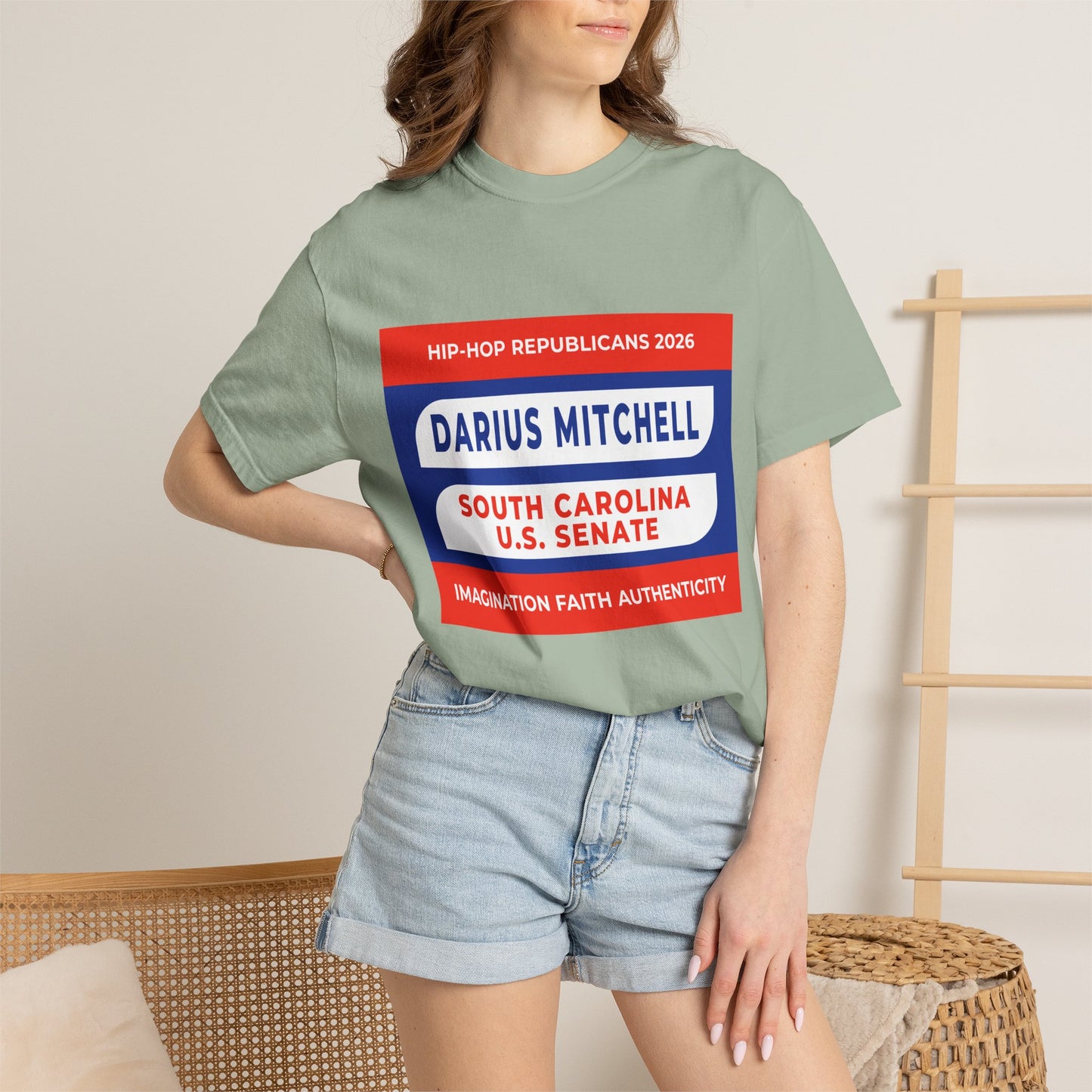 Political Campaign T-Shirt — "Darius Mitchell South Carolina U.S. Senate"
