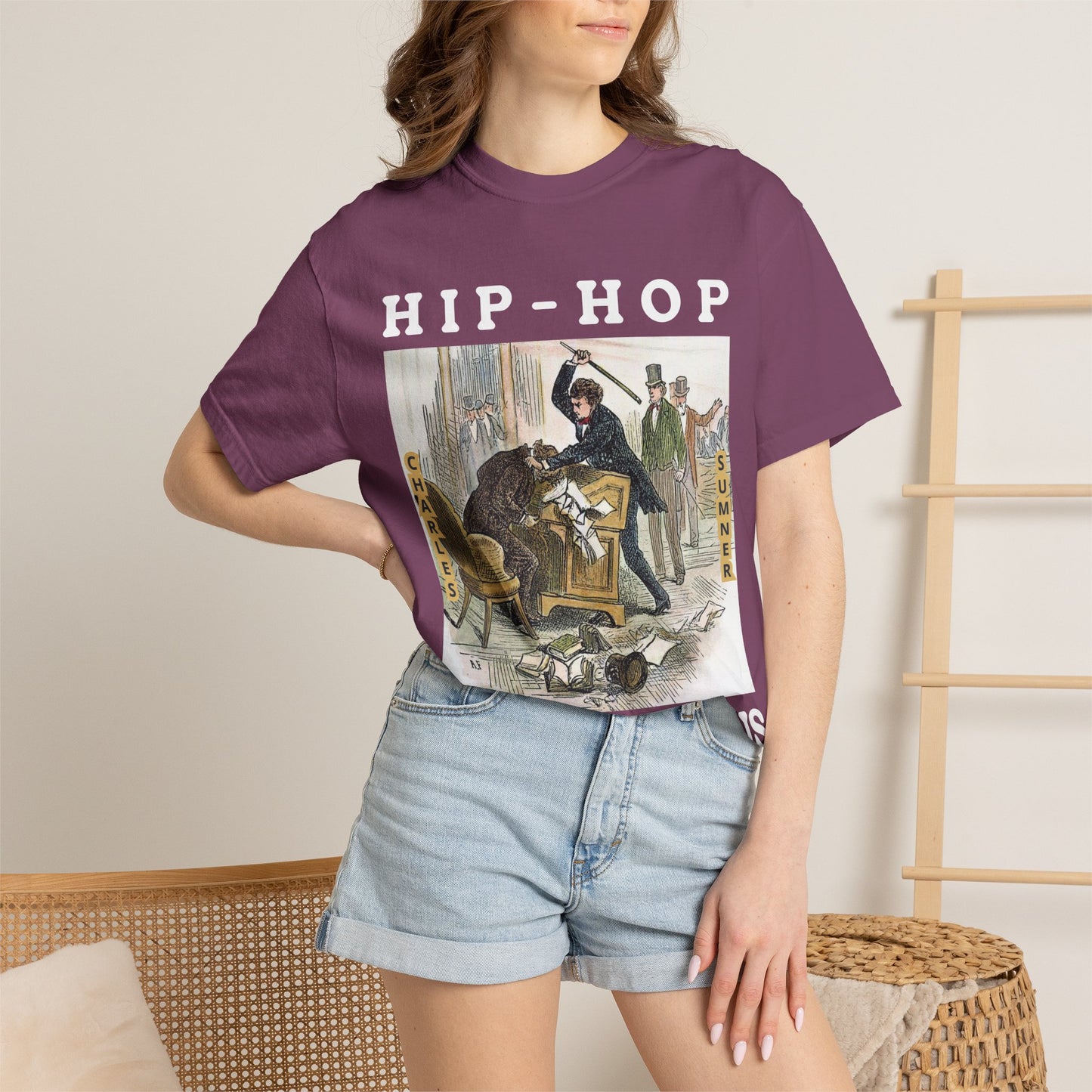 Conservative Rhymes A Hip Hop Tribute to Republican Values T-Shirt Design
