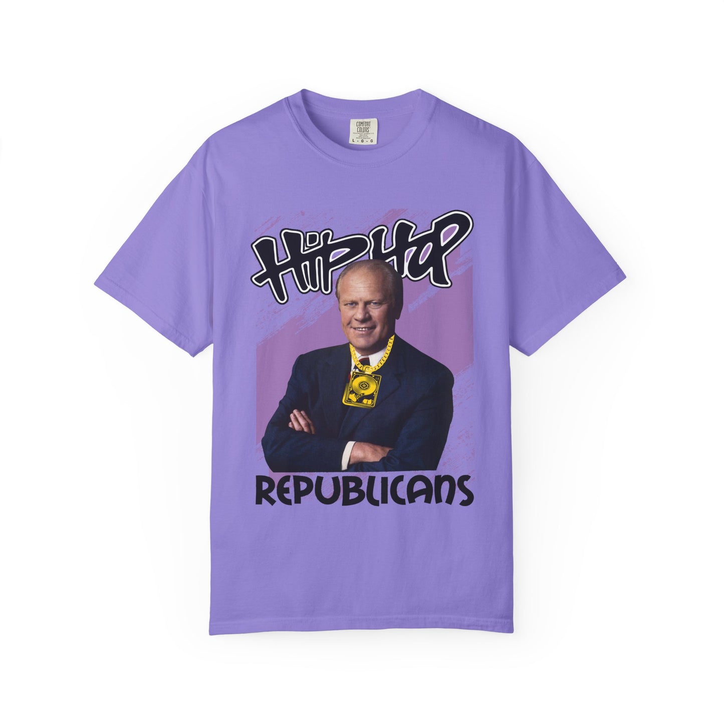 Political Graphic T-Shirt — 'Trump Republicans' Bold Portrait Tee