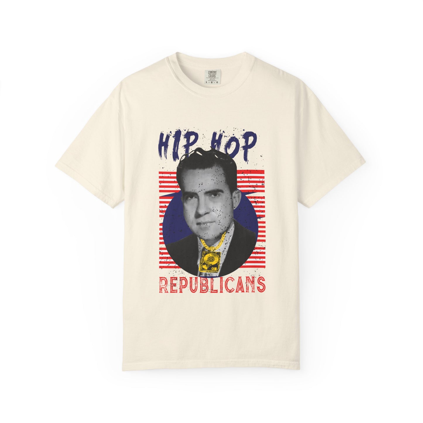 Hip Hop Republicans Graphic T-Shirt — Retro Political Parody Tee