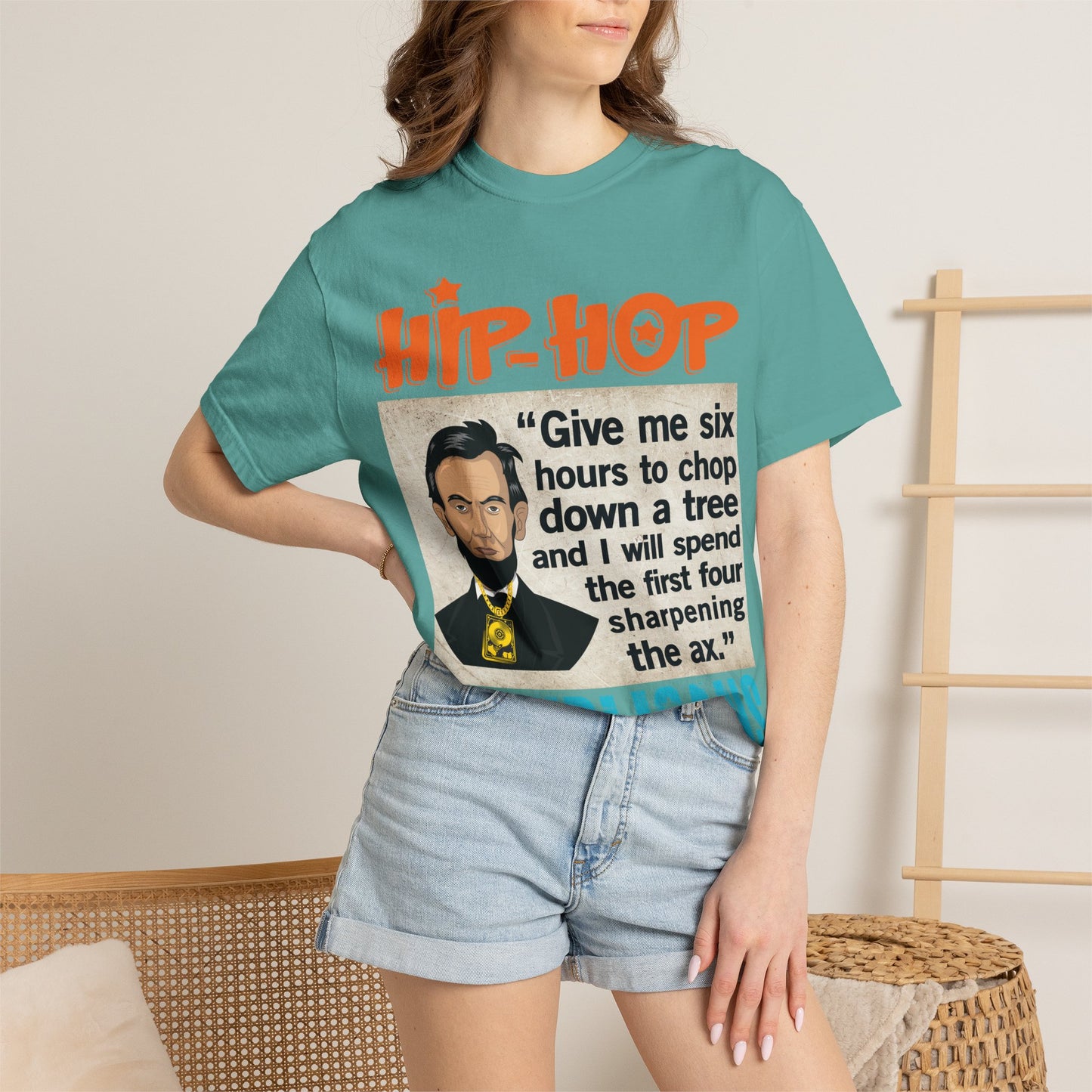 Hip Hop Republicans Abraham Lincoln Political Rap T-Shirt